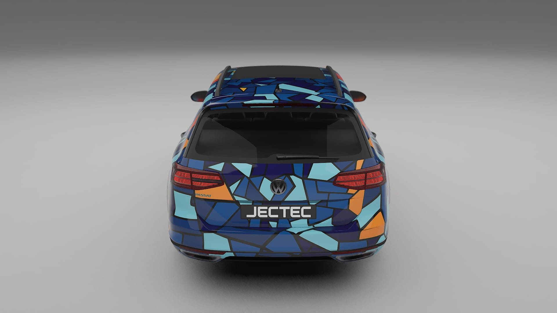 VW Passat VariantR B8 BARCELONA – Designový Wrap PPF Fólie na auto - tisknutelný polyuretan