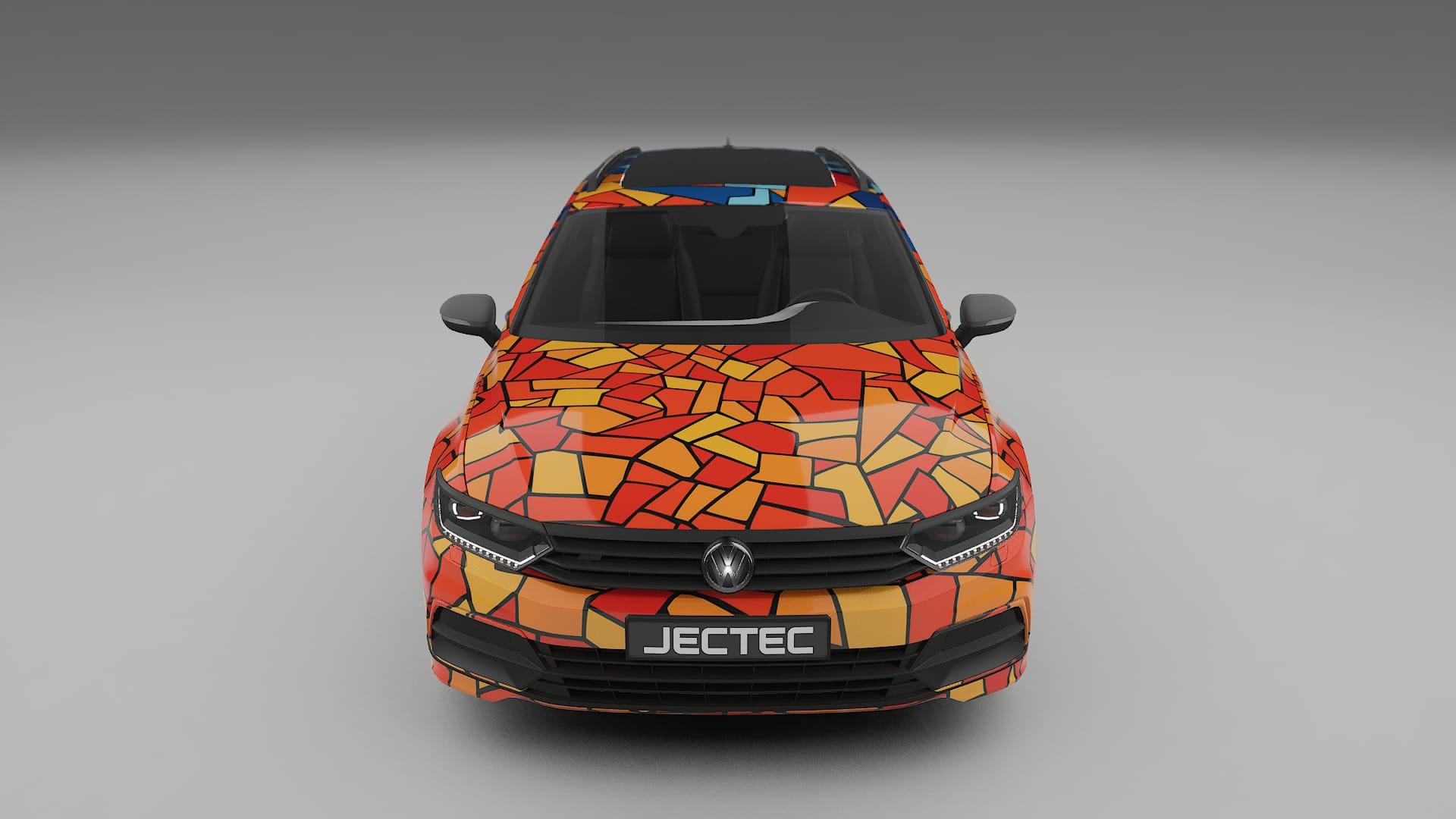 VW Passat VariantR B8 BARCELONA – Designový Wrap PPF Fólie na auto - tisknutelný polyuretan
