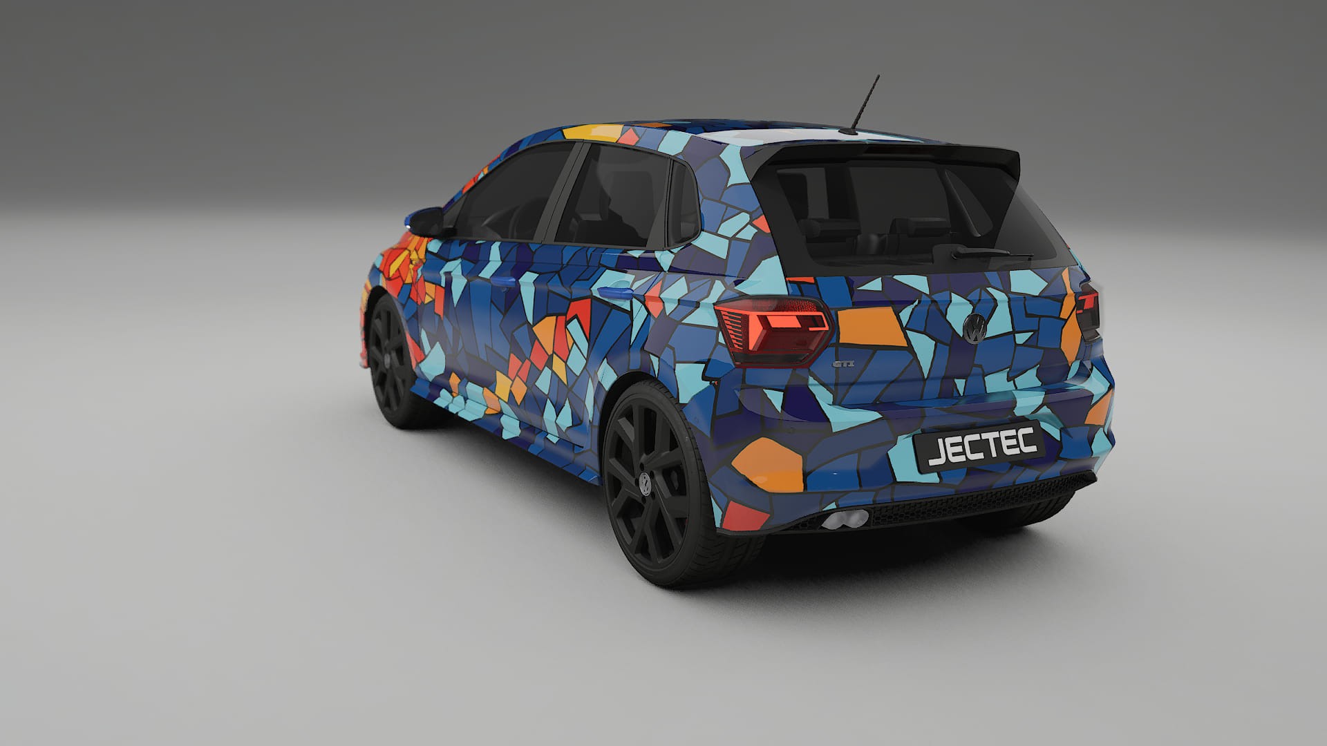 VW Polo GTI VI BARCELONA – Designový Wrap PPF Fólie na auto - tisknutelný polyuretan