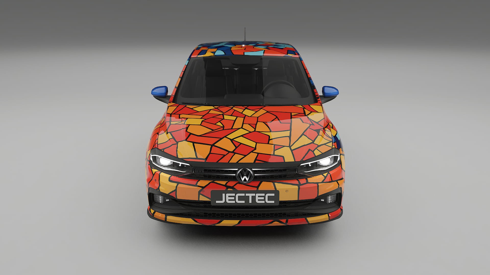 VW Polo GTI VI BARCELONA – Designový Wrap PPF Fólie na auto - tisknutelný polyuretan