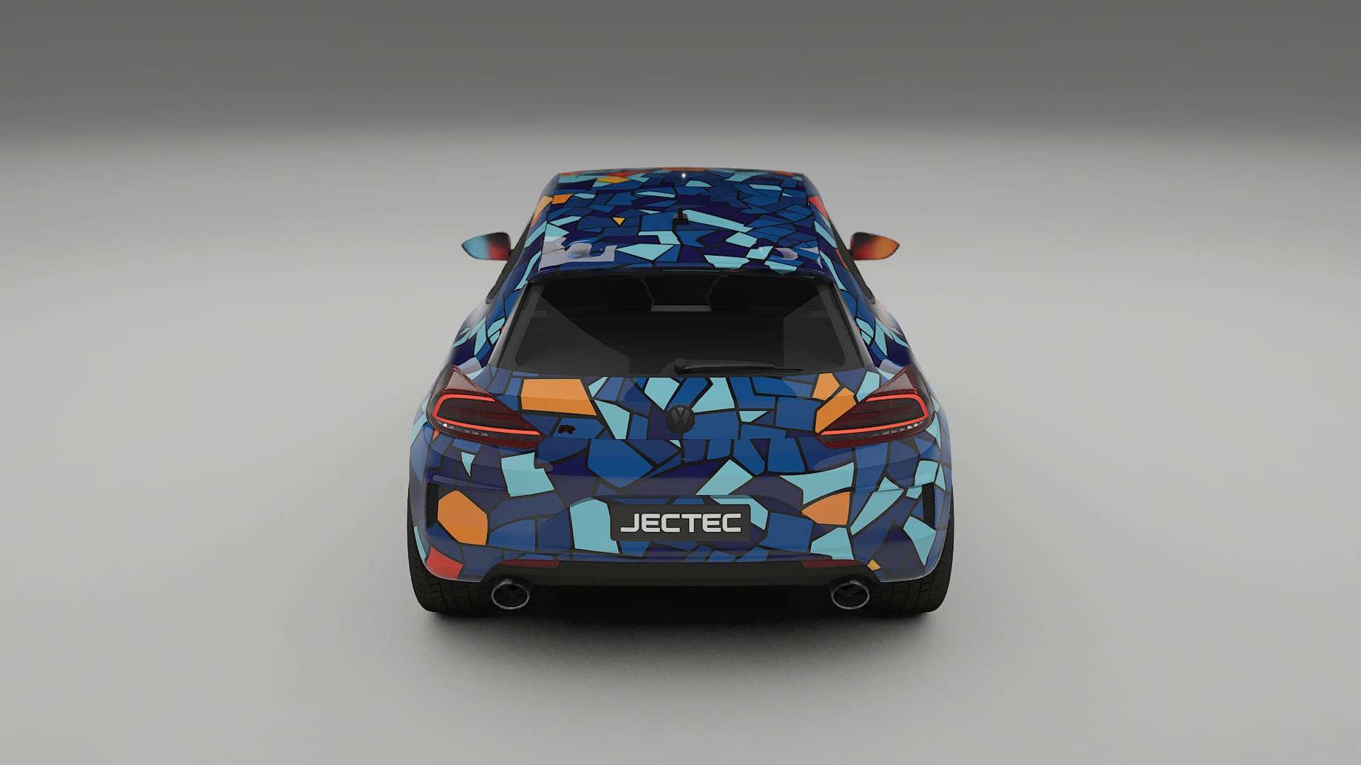 VW Scirocco R III BARCELONA – Designový Wrap PPF Fólie na auto - tisknutelný polyuretan