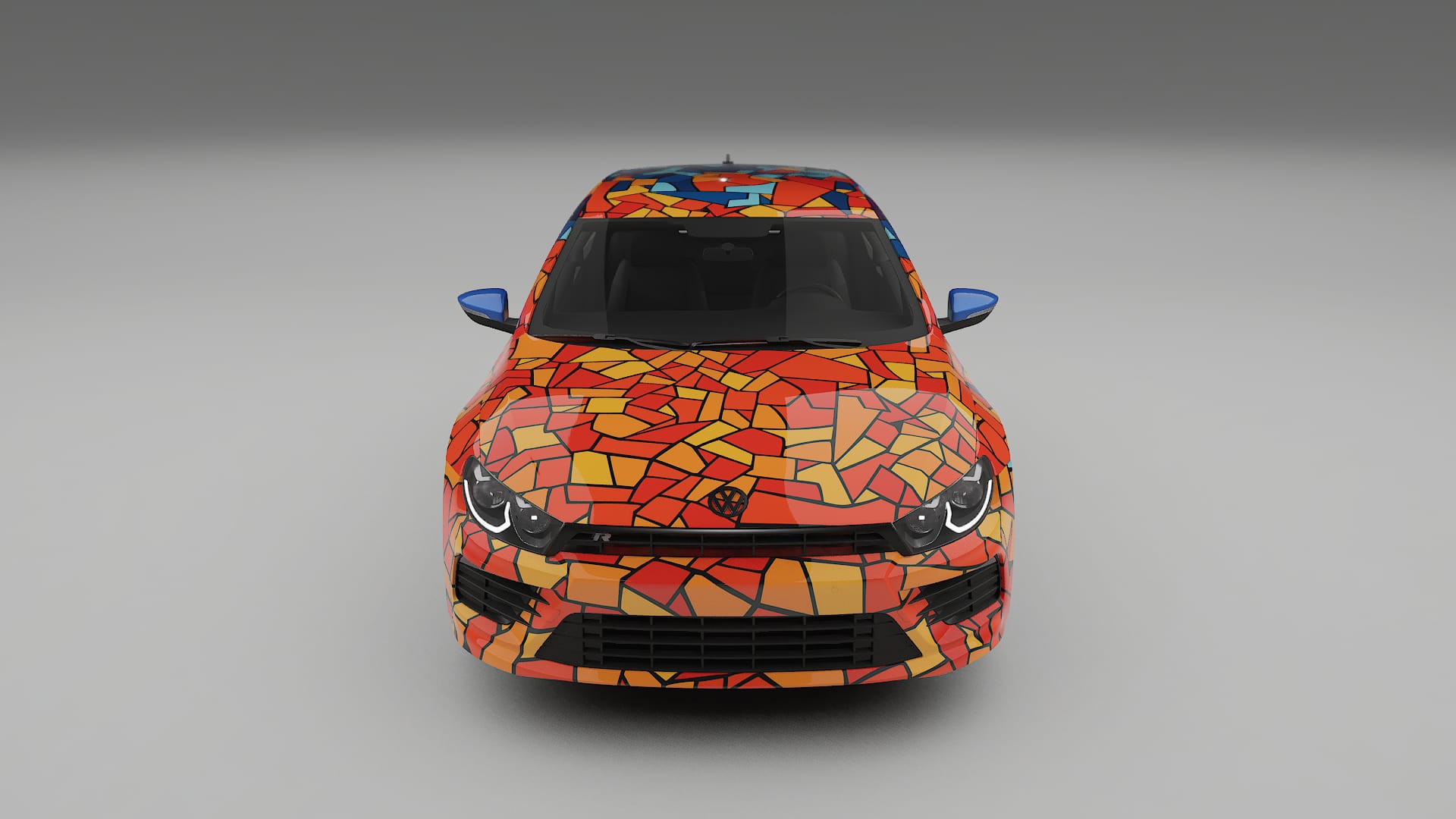 VW Scirocco R III BARCELONA – Designový Wrap PPF Fólie na auto - tisknutelný polyuretan