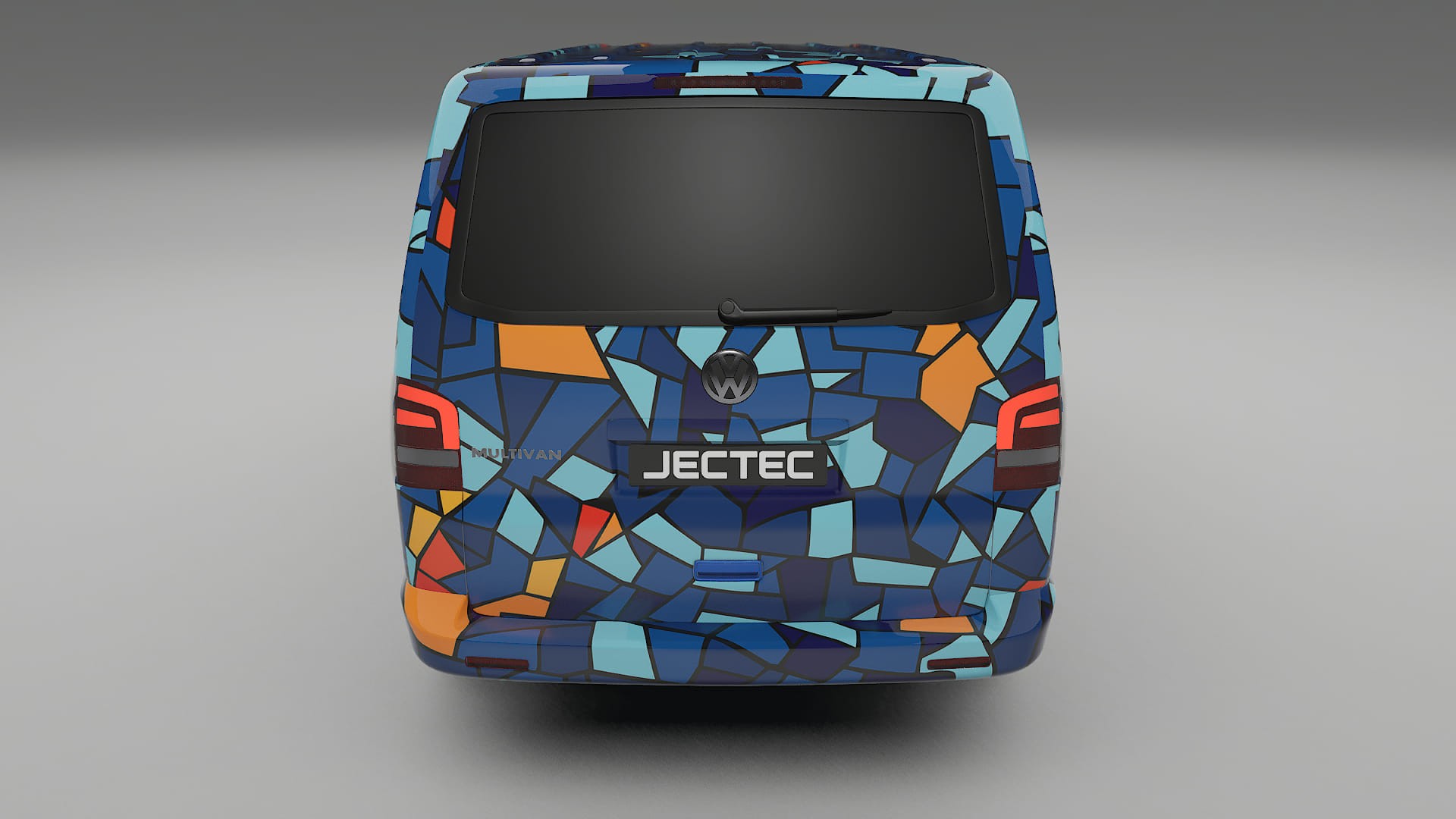 VW Transporter T5 Caravelle BARCELONA – Designový Wrap PPF Fólie na auto - tisknutelný polyuretan