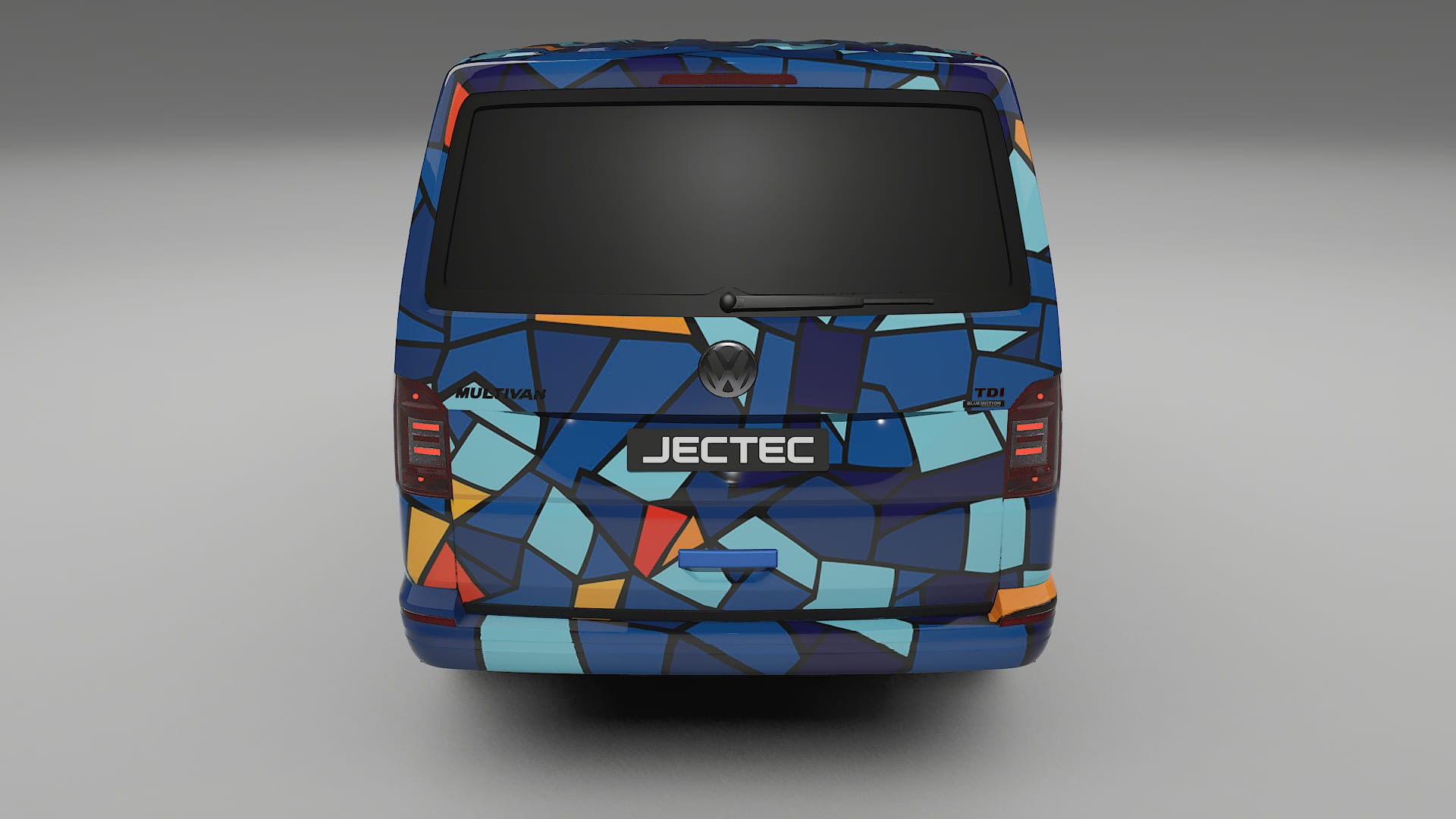 VW Transporter T6 Multivan BARCELONA – Designový Wrap PPF Fólie na auto - tisknutelný polyuretan