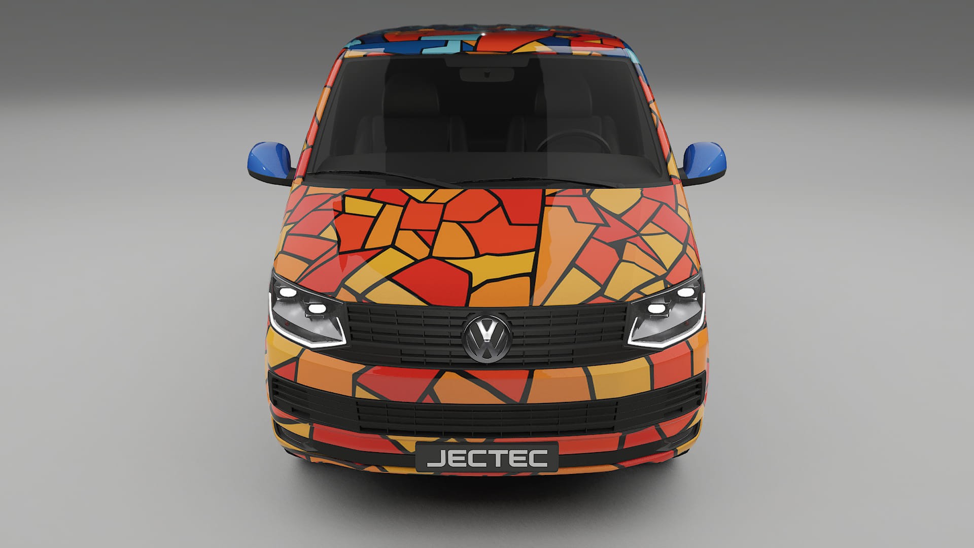 VW Transporter T6 Multivan BARCELONA – Designový Wrap PPF Fólie na auto - tisknutelný polyuretan