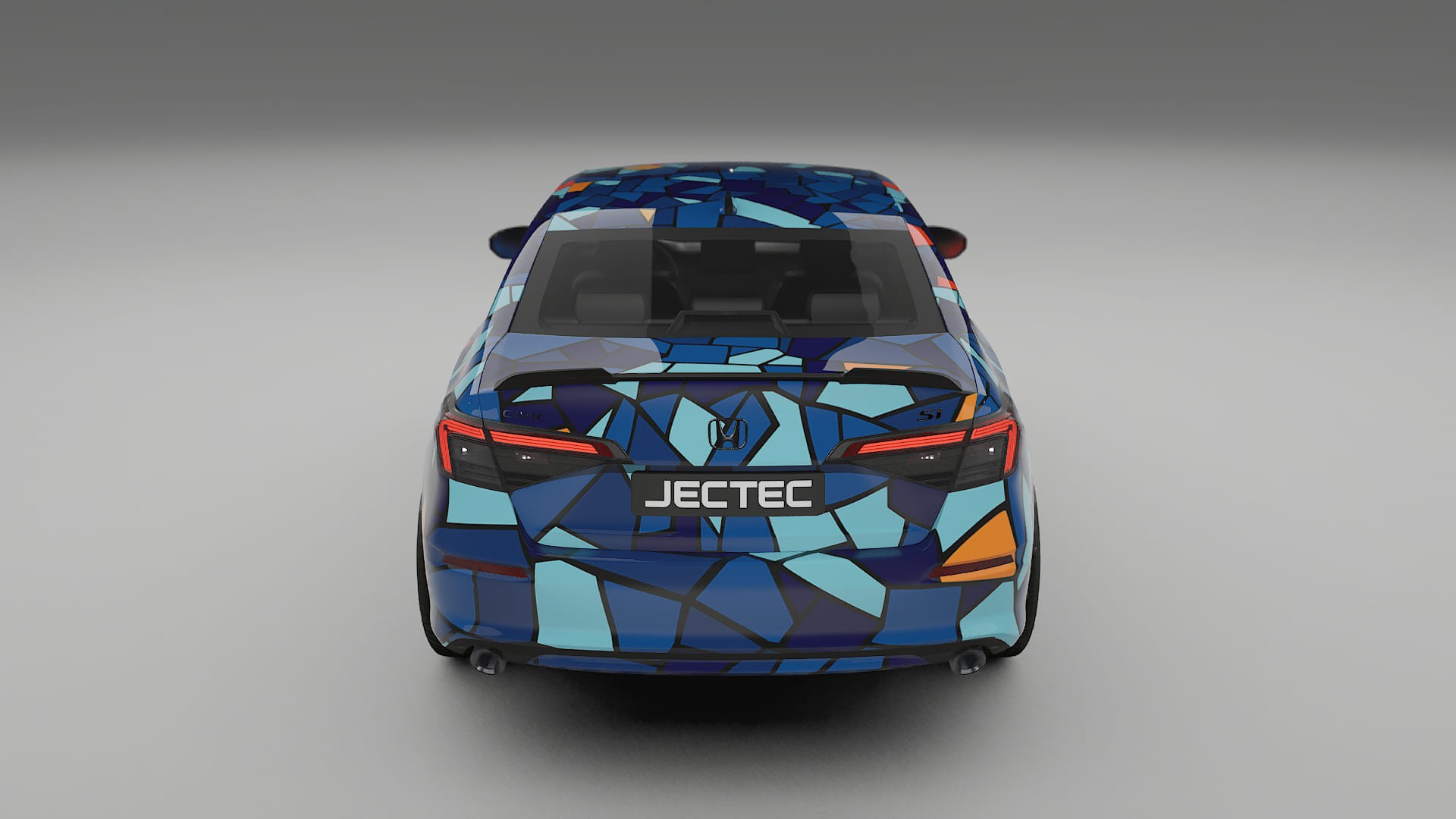 Honda Civic Si BARCELONA – Designový Wrap PPF Fólie na auto - tisknutelný polyuretan
