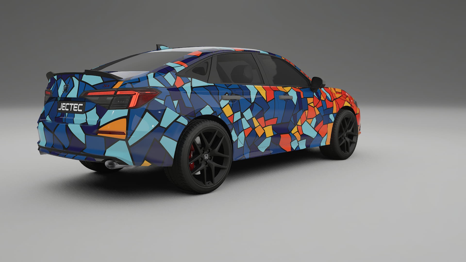 Honda Civic Si BARCELONA – Designový Wrap PPF Fólie na auto - tisknutelný polyuretan
