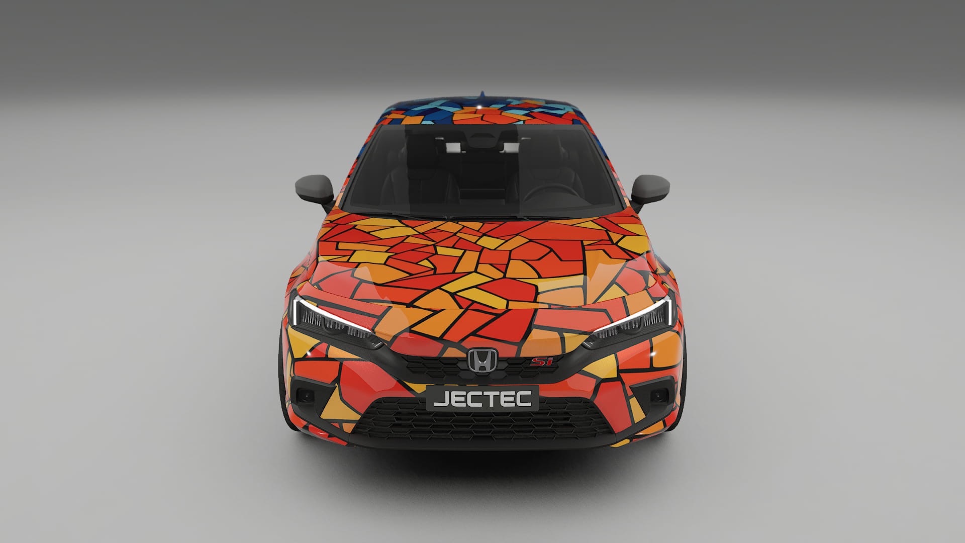 Honda Civic Si BARCELONA – Designový Wrap PPF Fólie na auto - tisknutelný polyuretan