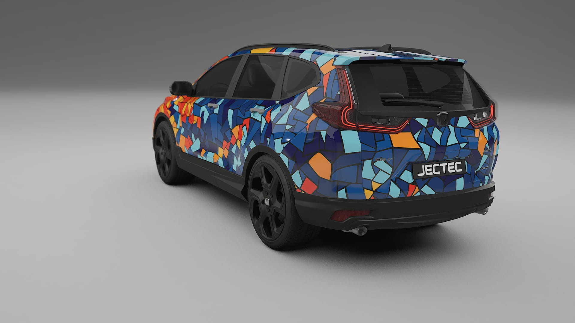 Honda CRV Touring prefacelift BARCELONA – Designový Wrap PPF Fólie na auto - tisknutelný polyuretan