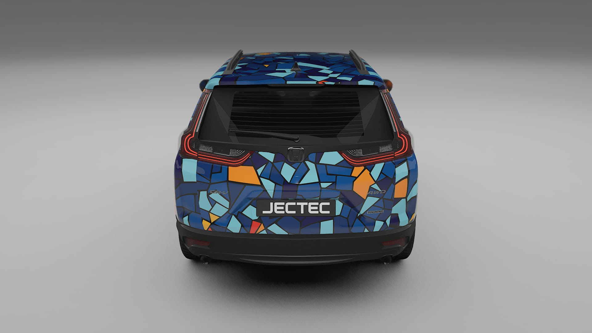 Honda CRV Touring prefacelift BARCELONA – Designový Wrap PPF Fólie na auto - tisknutelný polyuretan