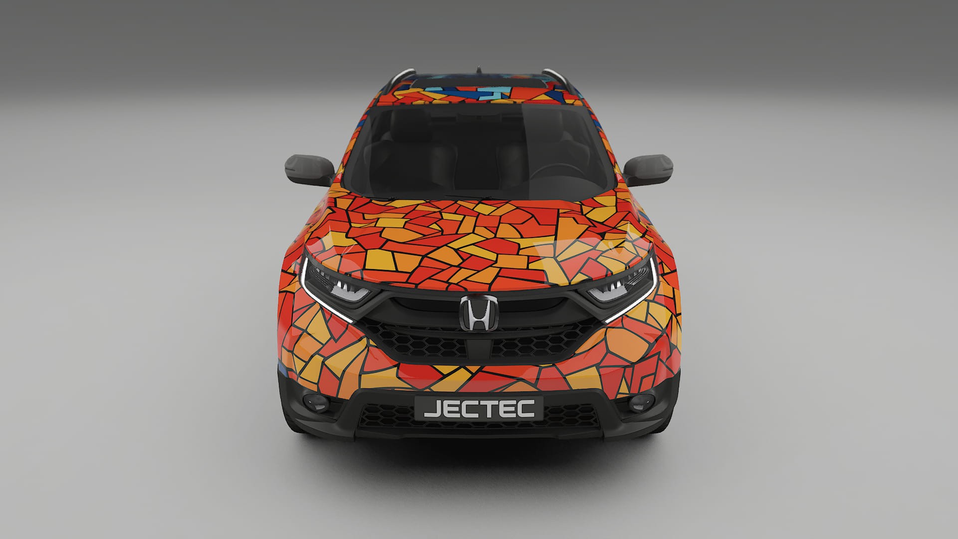 Honda CRV Touring prefacelift BARCELONA – Designový Wrap PPF Fólie na auto - tisknutelný polyuretan