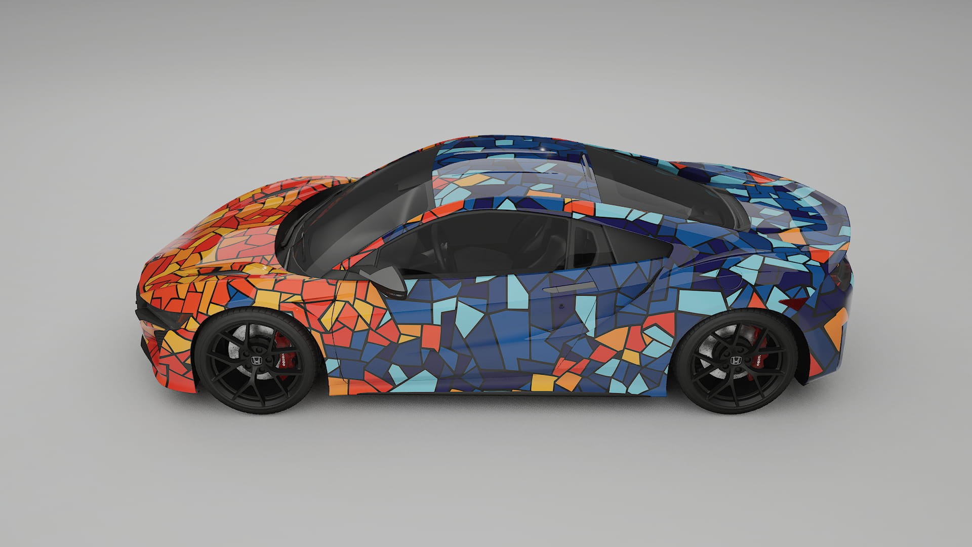 Honda NSX prefacelift BARCELONA – Designový Wrap PPF Fólie na auto - tisknutelný polyuretan