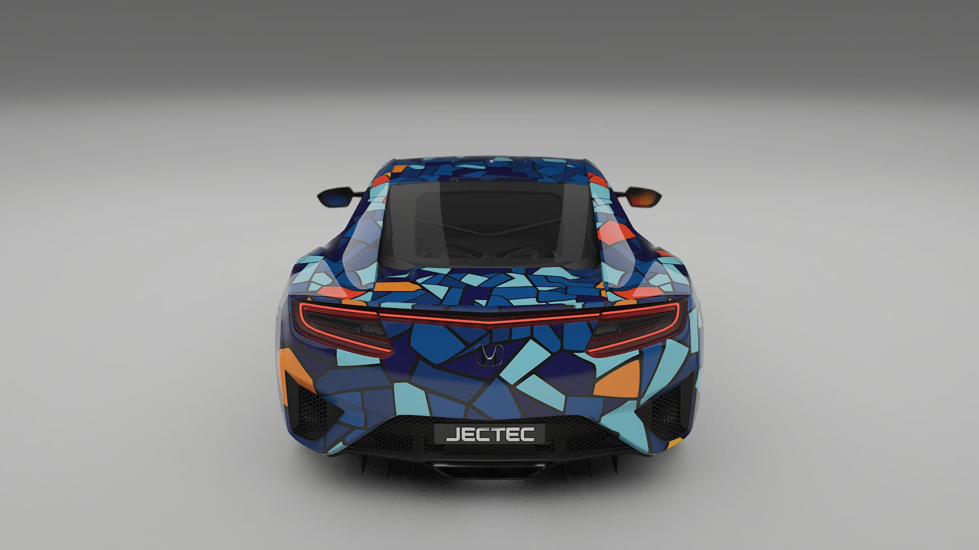 Honda NSX prefacelift BARCELONA – Designový Wrap PPF Fólie na auto - tisknutelný polyuretan