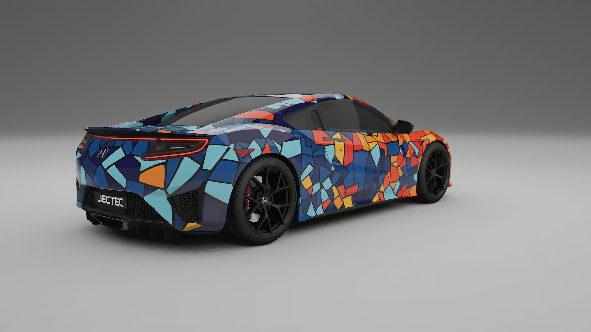 Honda NSX prefacelift BARCELONA – Designový Wrap PPF Fólie na auto - tisknutelný polyuretan