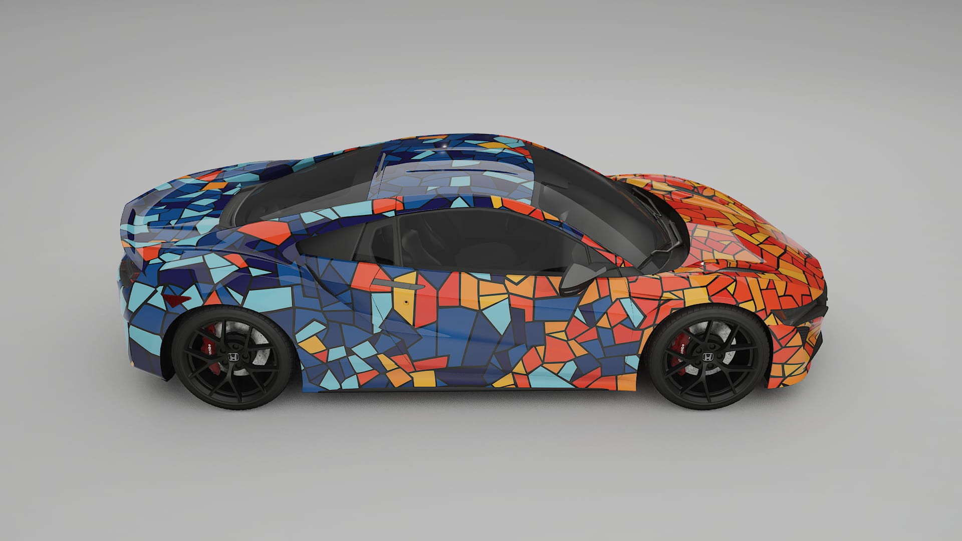Honda NSX prefacelift BARCELONA – Designový Wrap PPF Fólie na auto - tisknutelný polyuretan