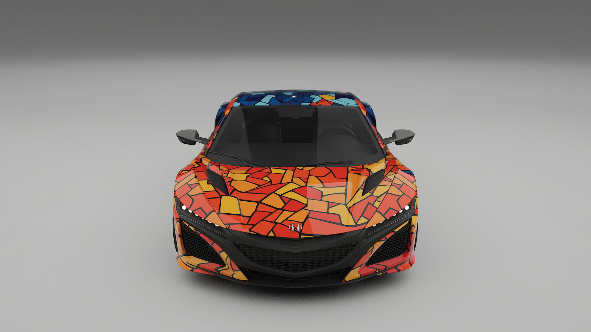 Honda NSX prefacelift BARCELONA – Designový Wrap PPF Fólie na auto - tisknutelný polyuretan