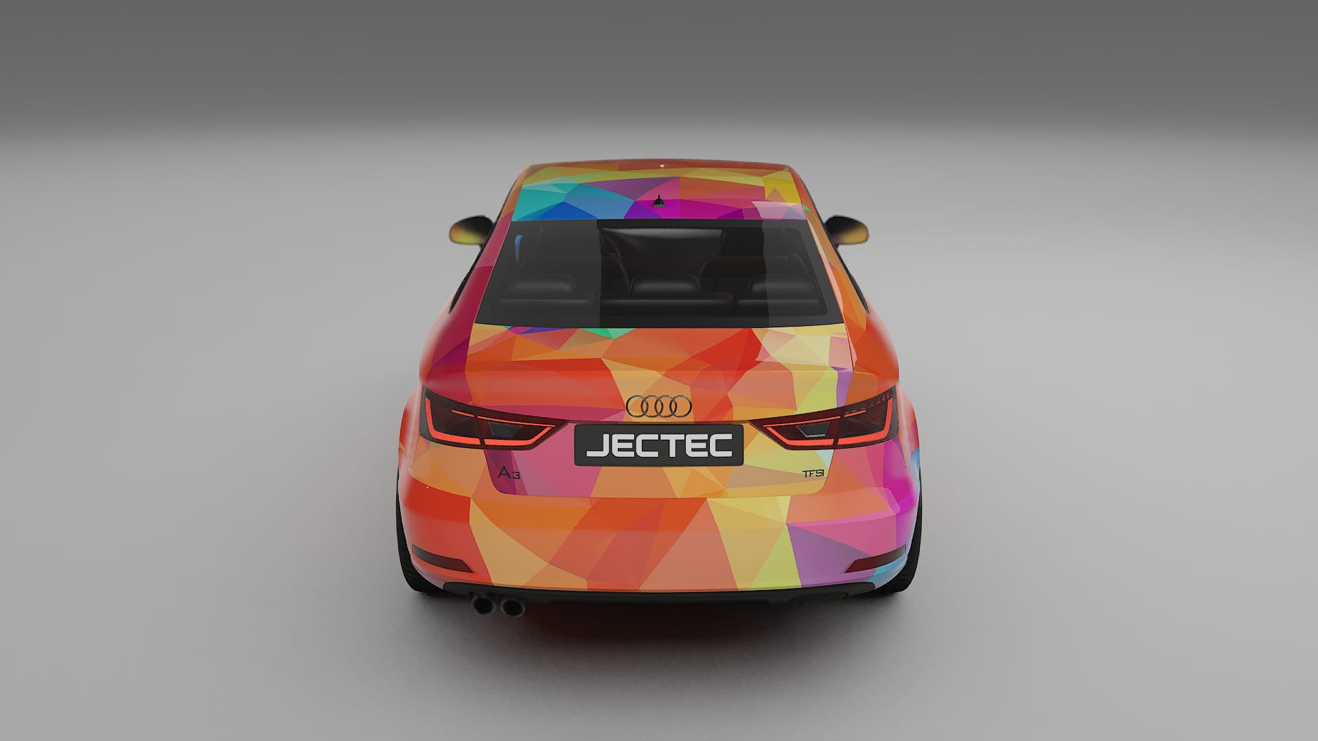 Audi A3 8V sedan prefacelift VECTOR VIBE – Designový Wrap PPF Fólie na auto - tisknutelný polyuretan