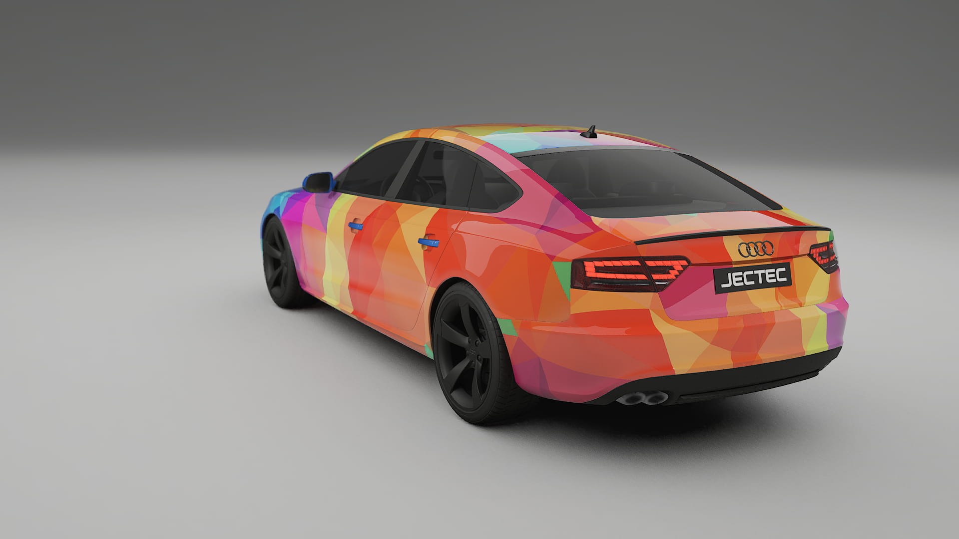 Audi A5 8T Sportback prefacelift VECTOR VIBE – Designový Wrap PPF Fólie na auto - tisknutelný polyuretan