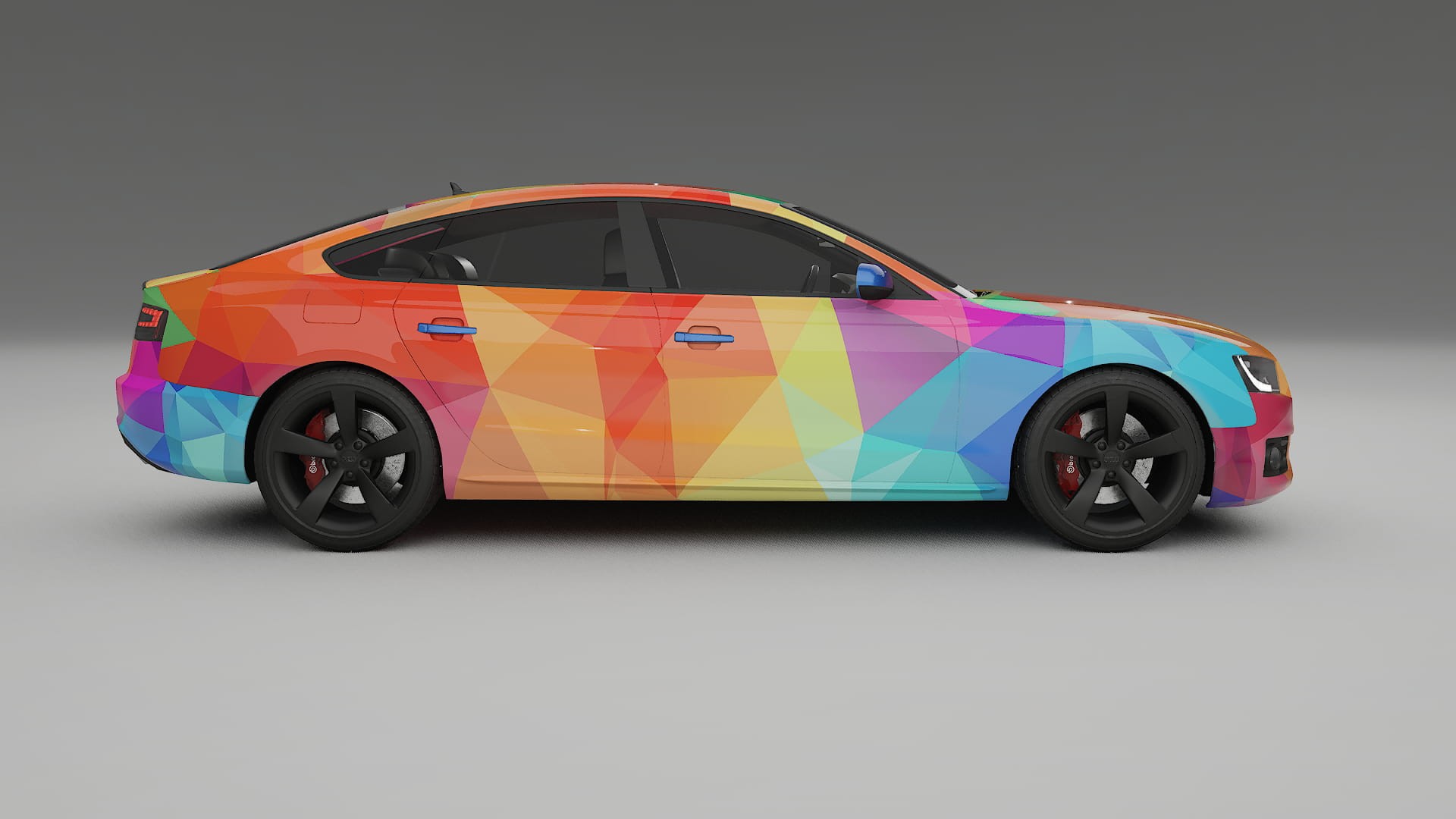 Audi A5 8T Sportback prefacelift VECTOR VIBE – Designový Wrap PPF Fólie na auto - tisknutelný polyuretan
