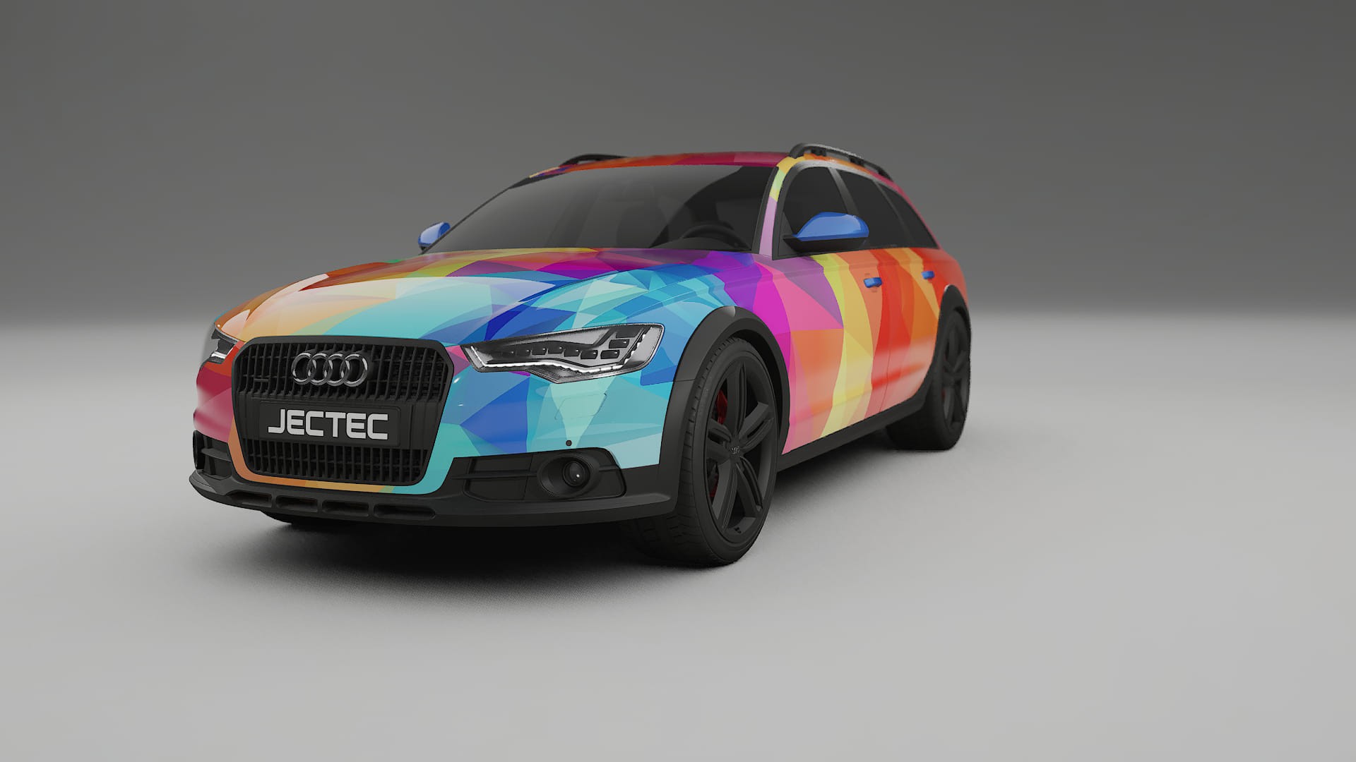 Audi A6 Allroad C7 prefacelift VECTOR VIBE – Designový Wrap PPF Fólie na auto - tisknutelný polyuretan