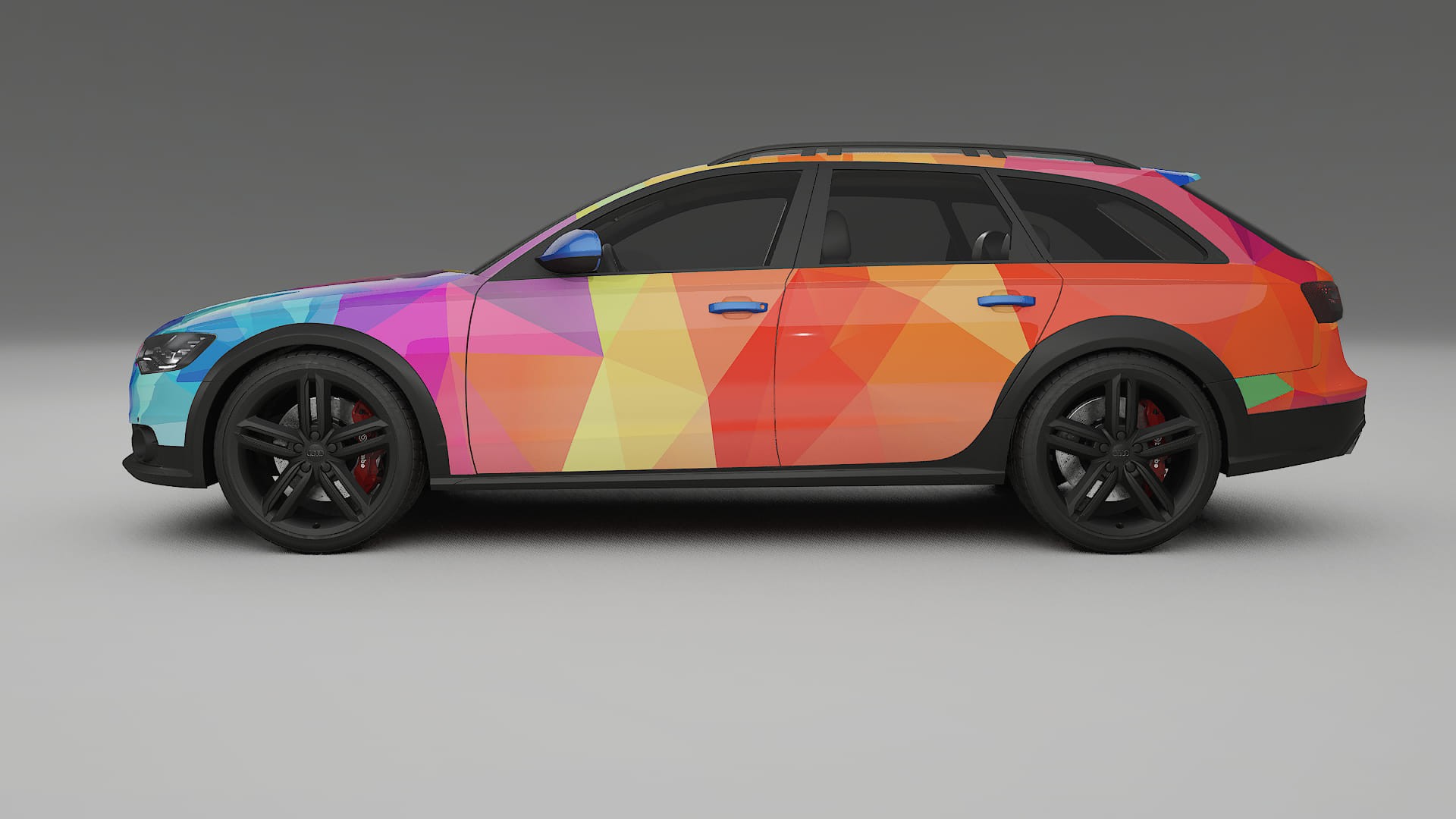 Audi A6 Allroad C7 prefacelift VECTOR VIBE – Designový Wrap PPF Fólie na auto - tisknutelný polyuretan