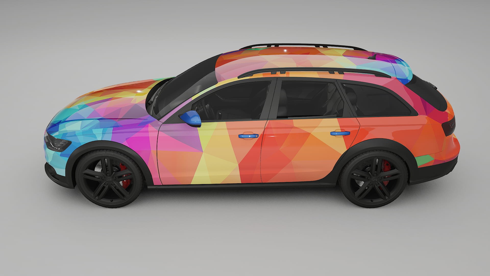 Audi A6 Allroad C7 prefacelift VECTOR VIBE – Designový Wrap PPF Fólie na auto - tisknutelný polyuretan