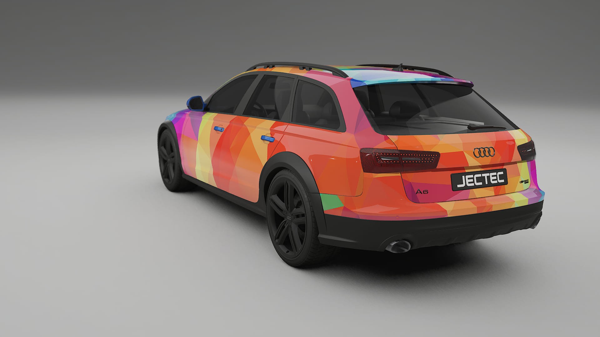 Audi A6 Allroad C7 prefacelift VECTOR VIBE – Designový Wrap PPF Fólie na auto - tisknutelný polyuretan