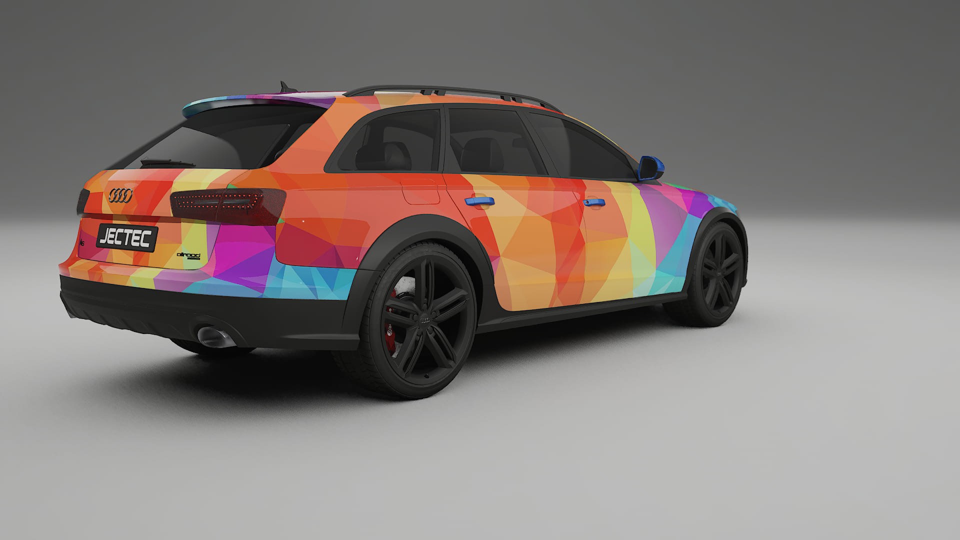 Audi A6 Allroad C7 prefacelift VECTOR VIBE – Designový Wrap PPF Fólie na auto - tisknutelný polyuretan