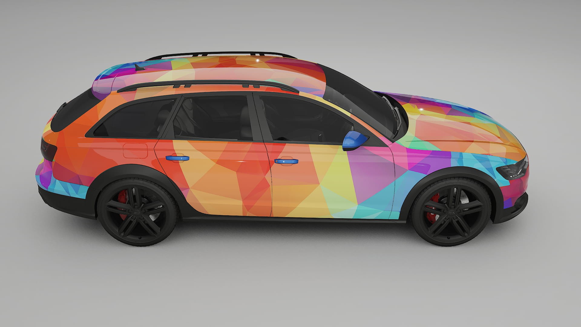 Audi A6 Allroad C7 prefacelift VECTOR VIBE – Designový Wrap PPF Fólie na auto - tisknutelný polyuretan