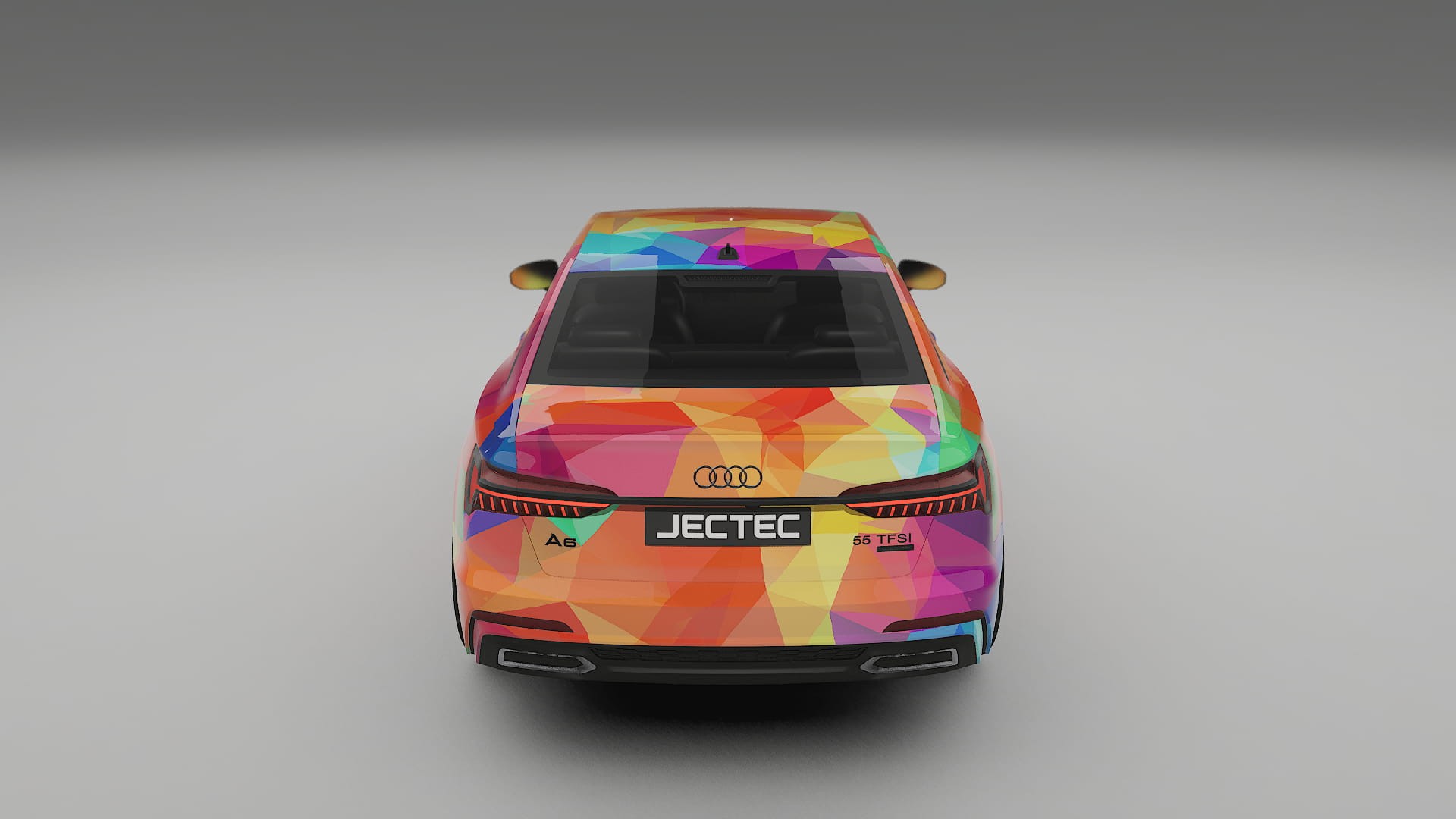 Audi A6 S-Line C8 VECTOR VIBE – Designový Wrap PPF Fólie na auto - tisknutelný polyuretan