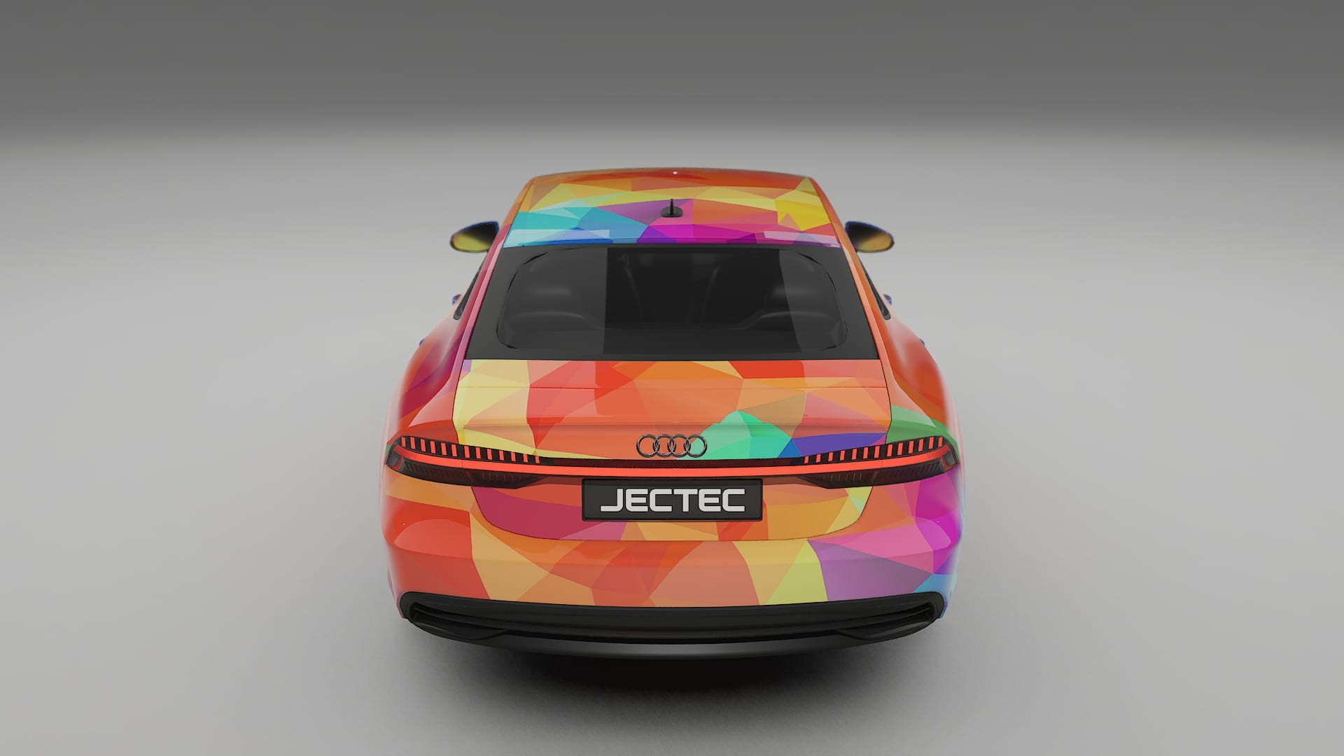 Audi A7 C8 Sportback prefacelift VECTOR VIBE – Designový Wrap PPF Fólie na auto - tisknutelný polyuretan