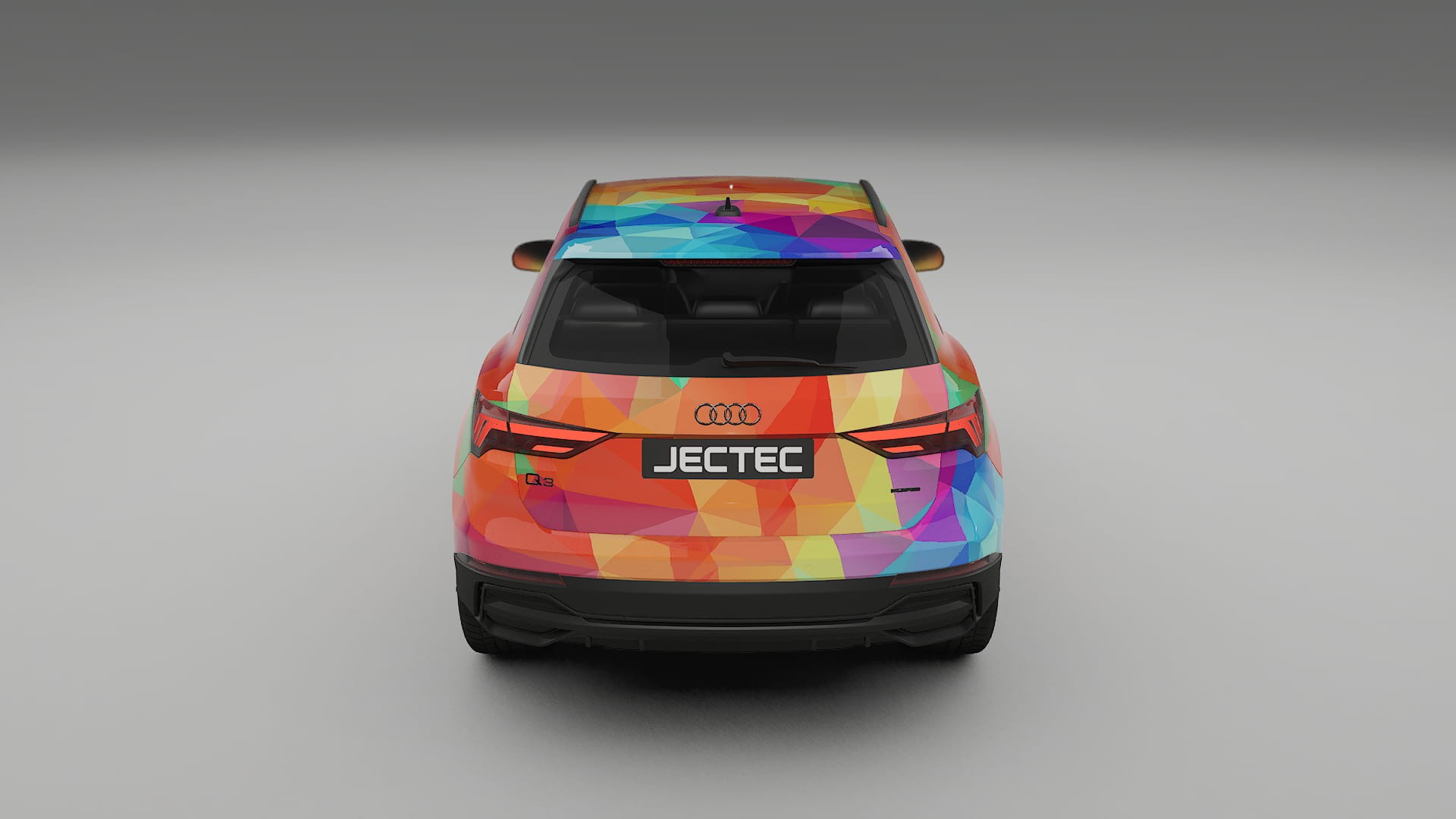 Audi Q3 S-Line F3 VECTOR VIBE – Designový Wrap PPF Fólie na auto - tisknutelný polyuretan