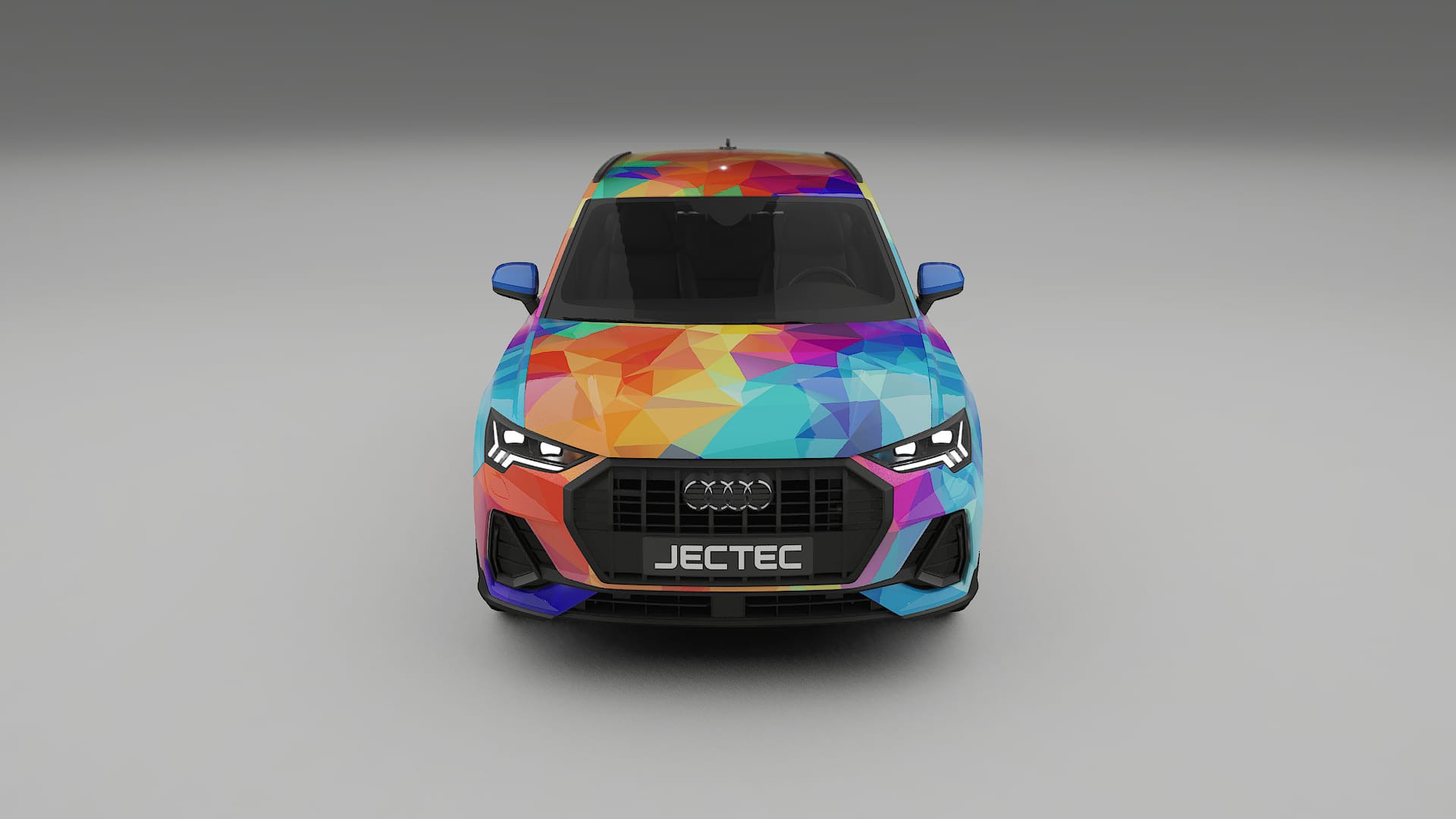 Audi Q3 S-Line F3 VECTOR VIBE – Designový Wrap PPF Fólie na auto - tisknutelný polyuretan