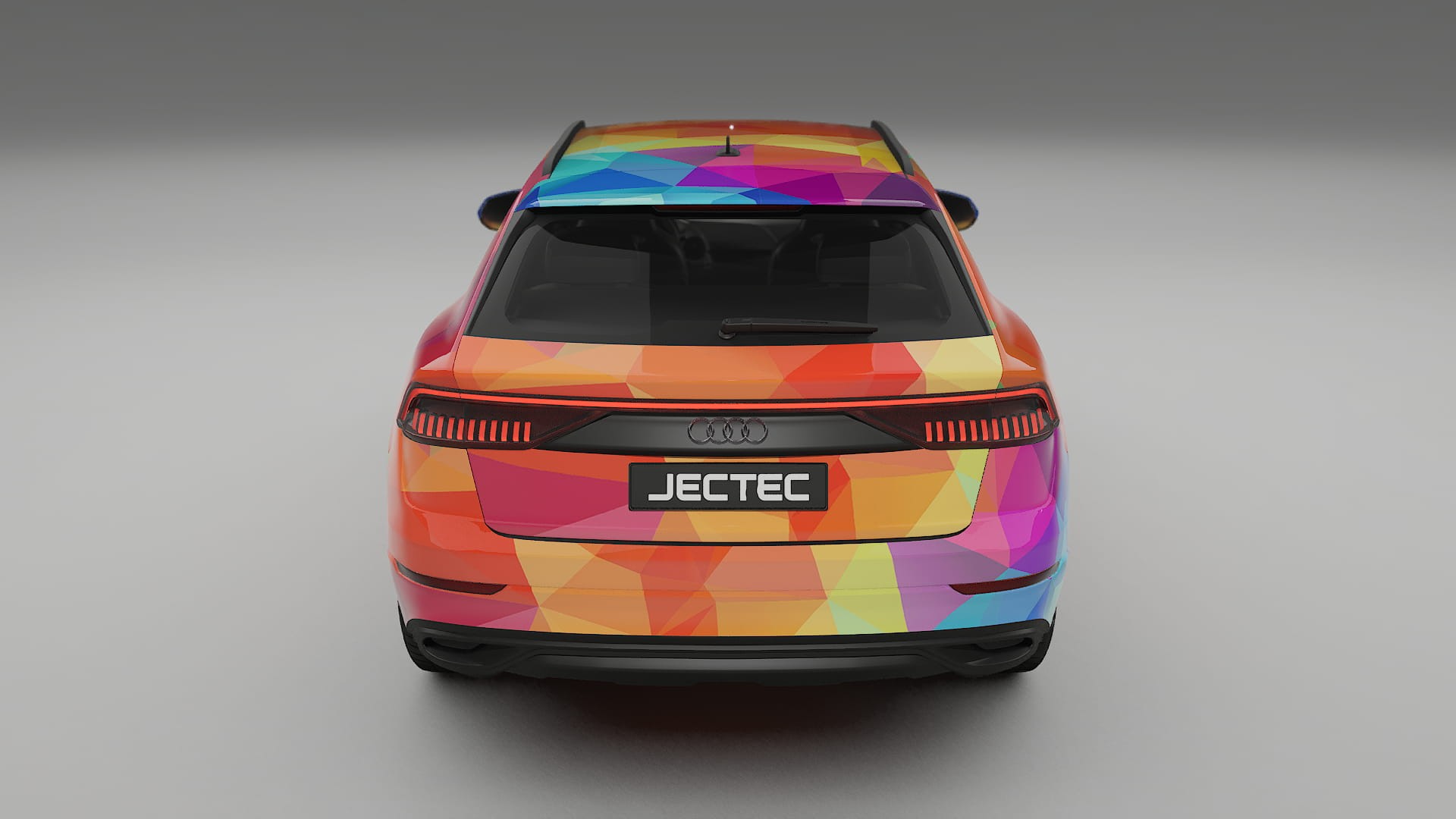Audi Q8 F1 prefacelift VECTOR VIBE – Designový Wrap PPF Fólie na auto - tisknutelný polyuretan