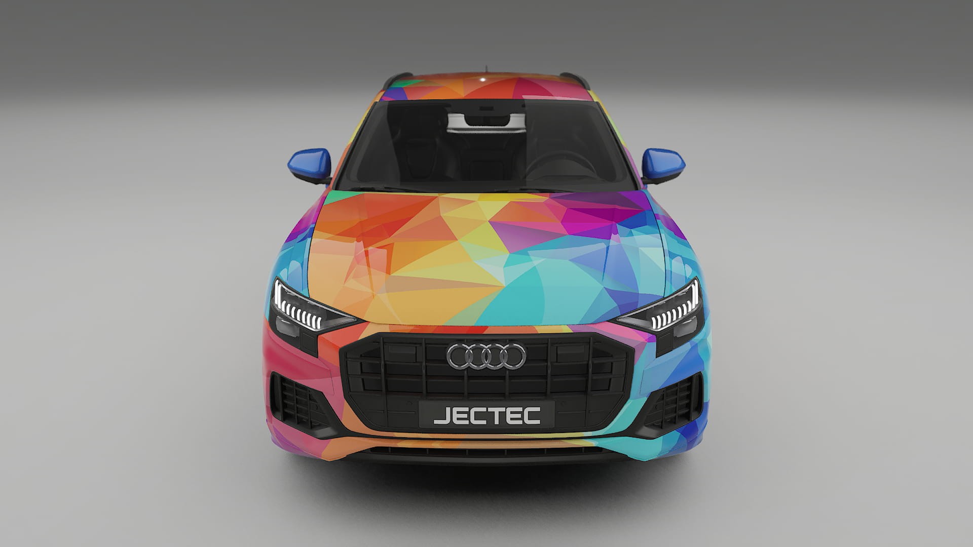 Audi Q8 F1 prefacelift VECTOR VIBE – Designový Wrap PPF Fólie na auto - tisknutelný polyuretan