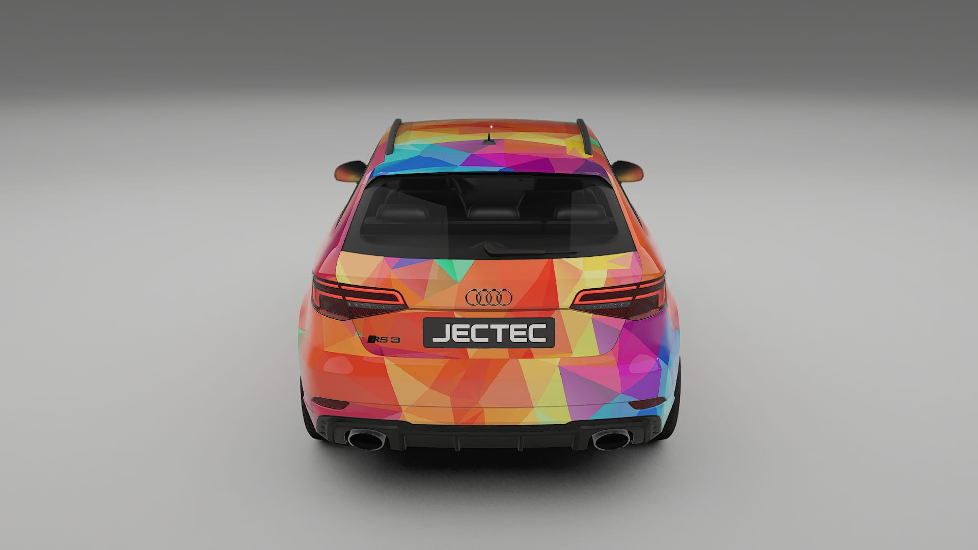 Audi RS3 Sportback 8V facelift VECTOR VIBE – Designový Wrap PPF Fólie na auto - tisknutelný polyuretan