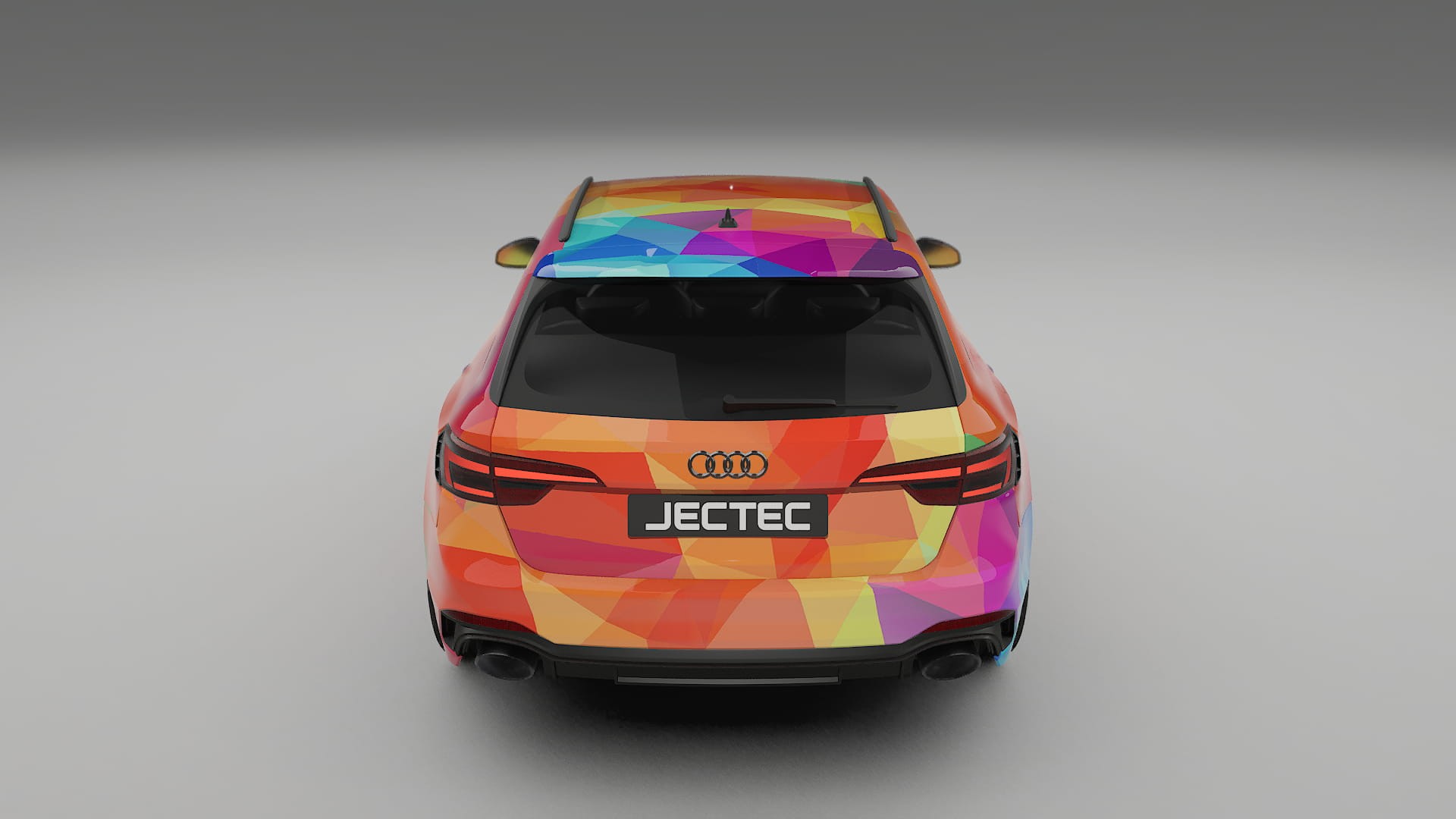 Audi RS4 Avant B9 prefacelift VECTOR VIBE – Designový Wrap PPF Fólie na auto - tisknutelný polyuretan