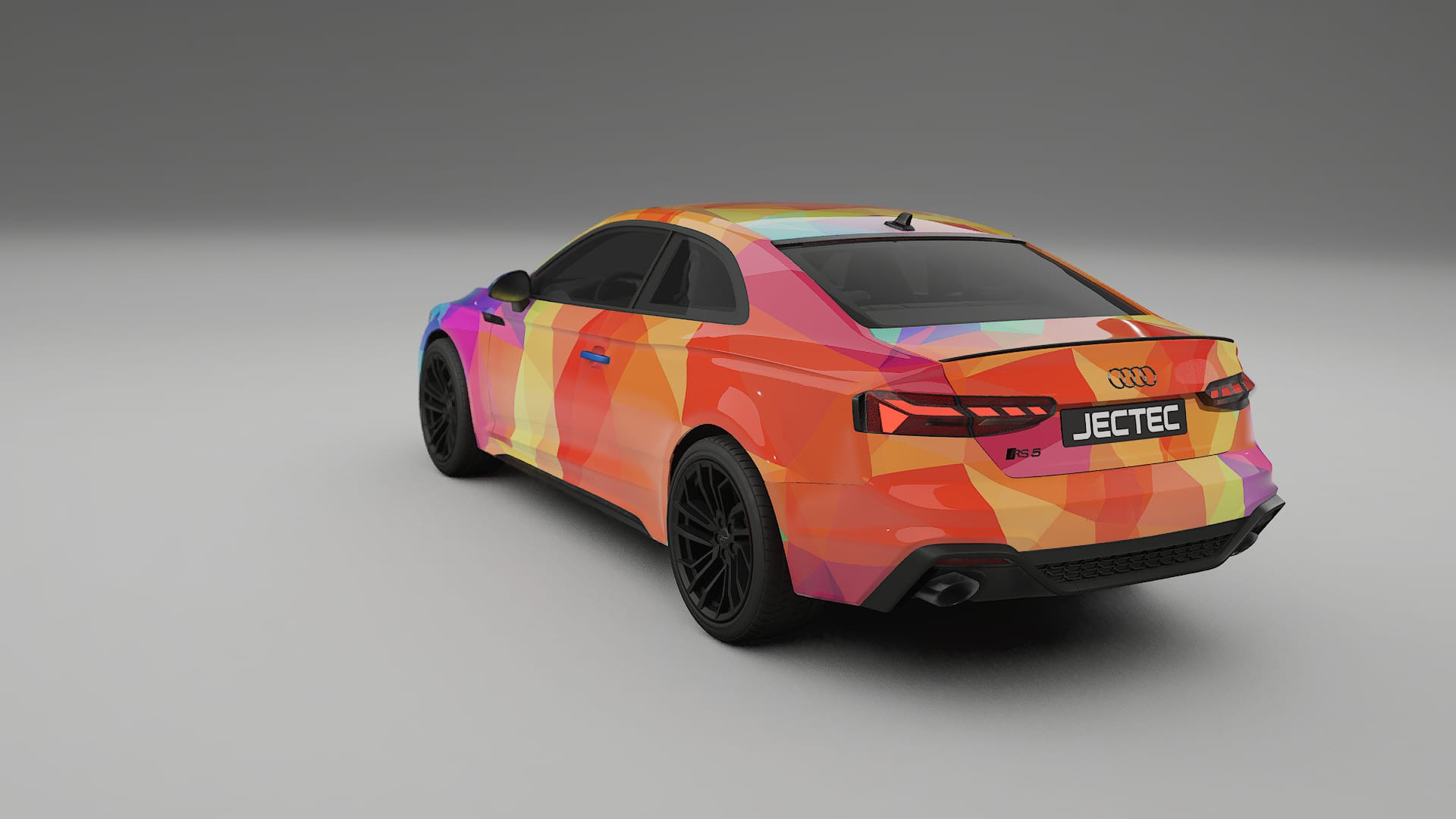 Audi RS5 Coupe B9 facelift VECTOR VIBE – Designový Wrap PPF Fólie na auto - tisknutelný polyuretan