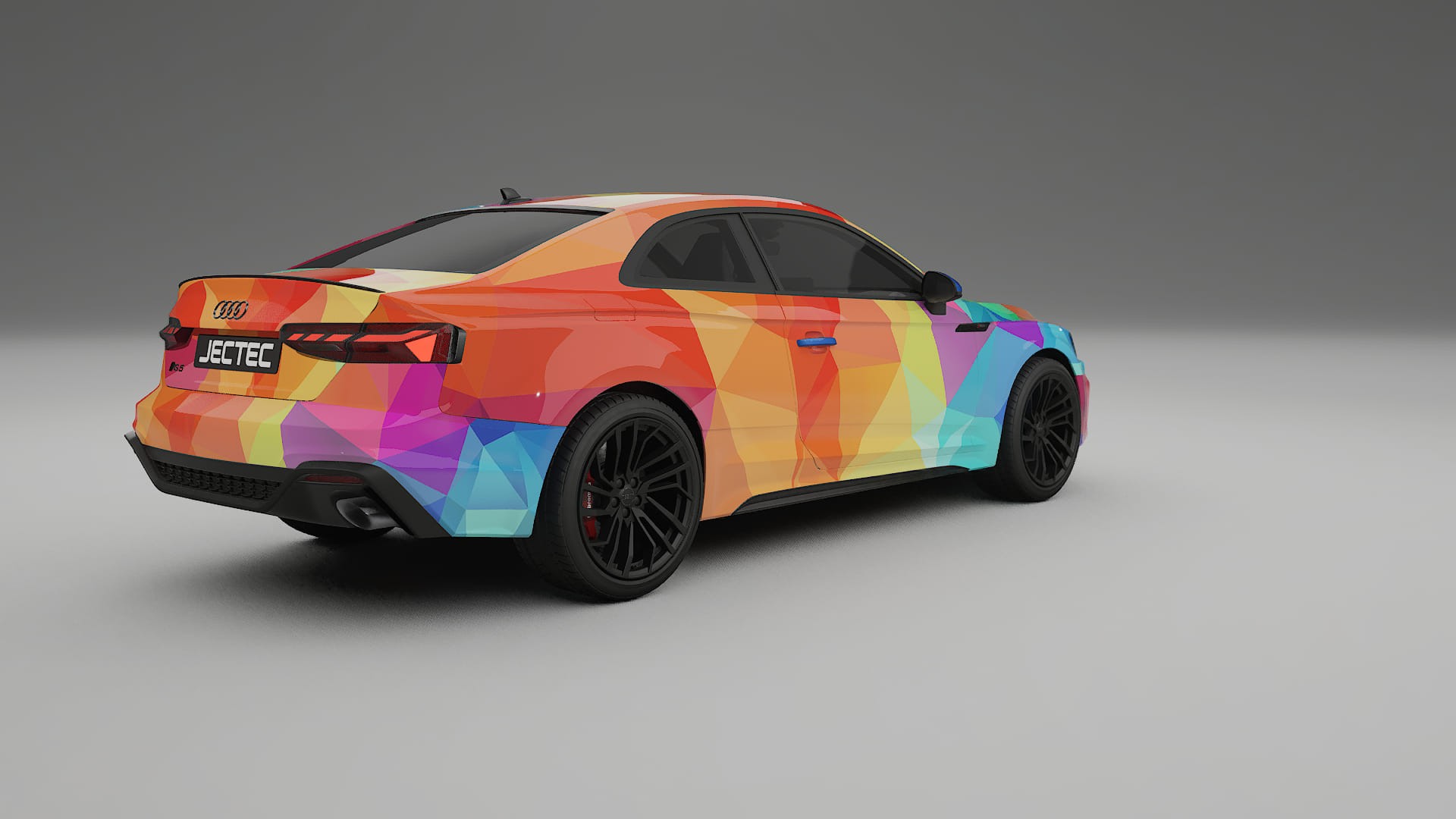 Audi RS5 Coupe B9 facelift VECTOR VIBE – Designový Wrap PPF Fólie na auto - tisknutelný polyuretan