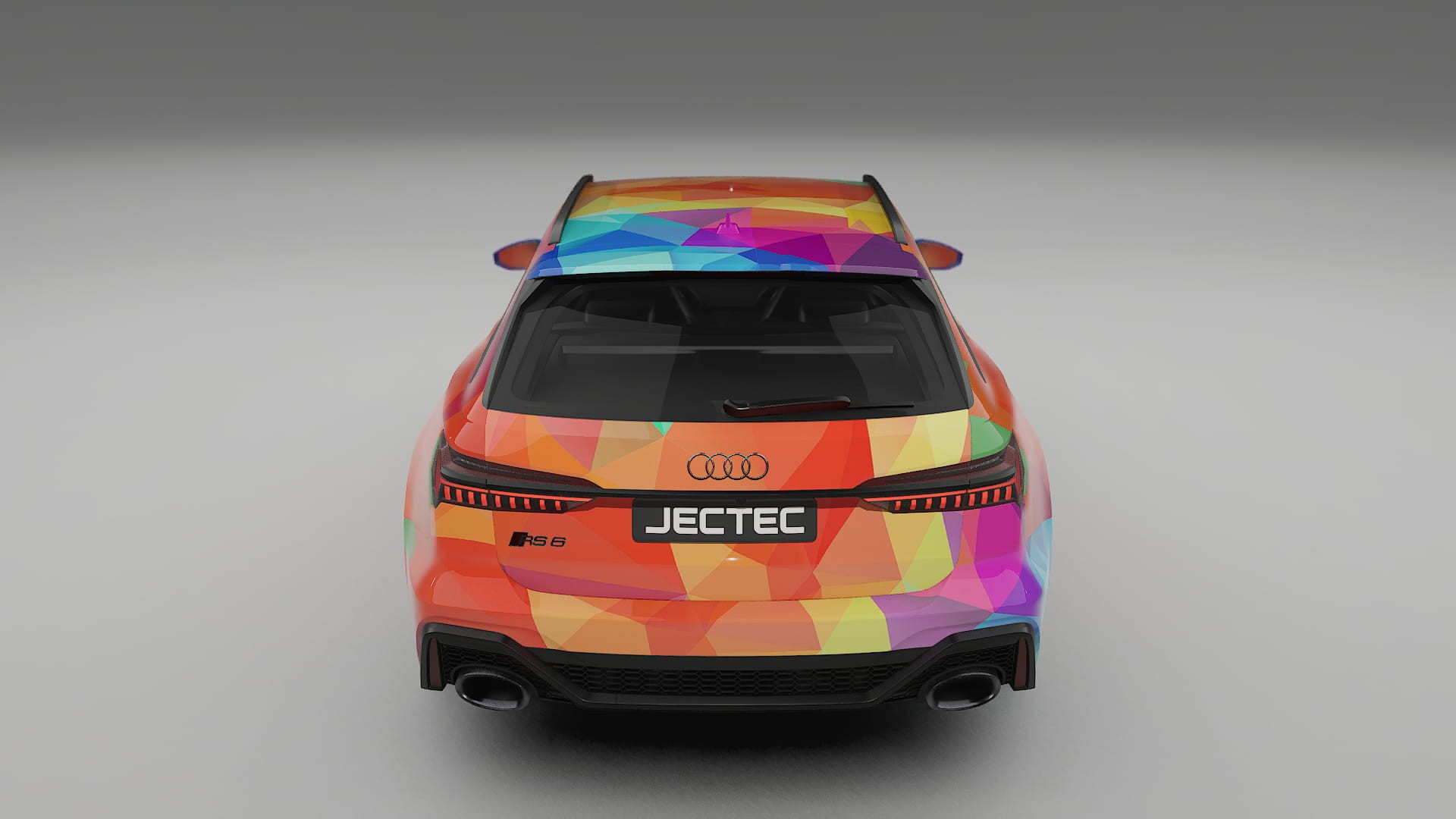 Audi RS6 Avant C8 facelift VECTOR VIBE – Designový Wrap PPF Fólie na auto - tisknutelný polyuretan