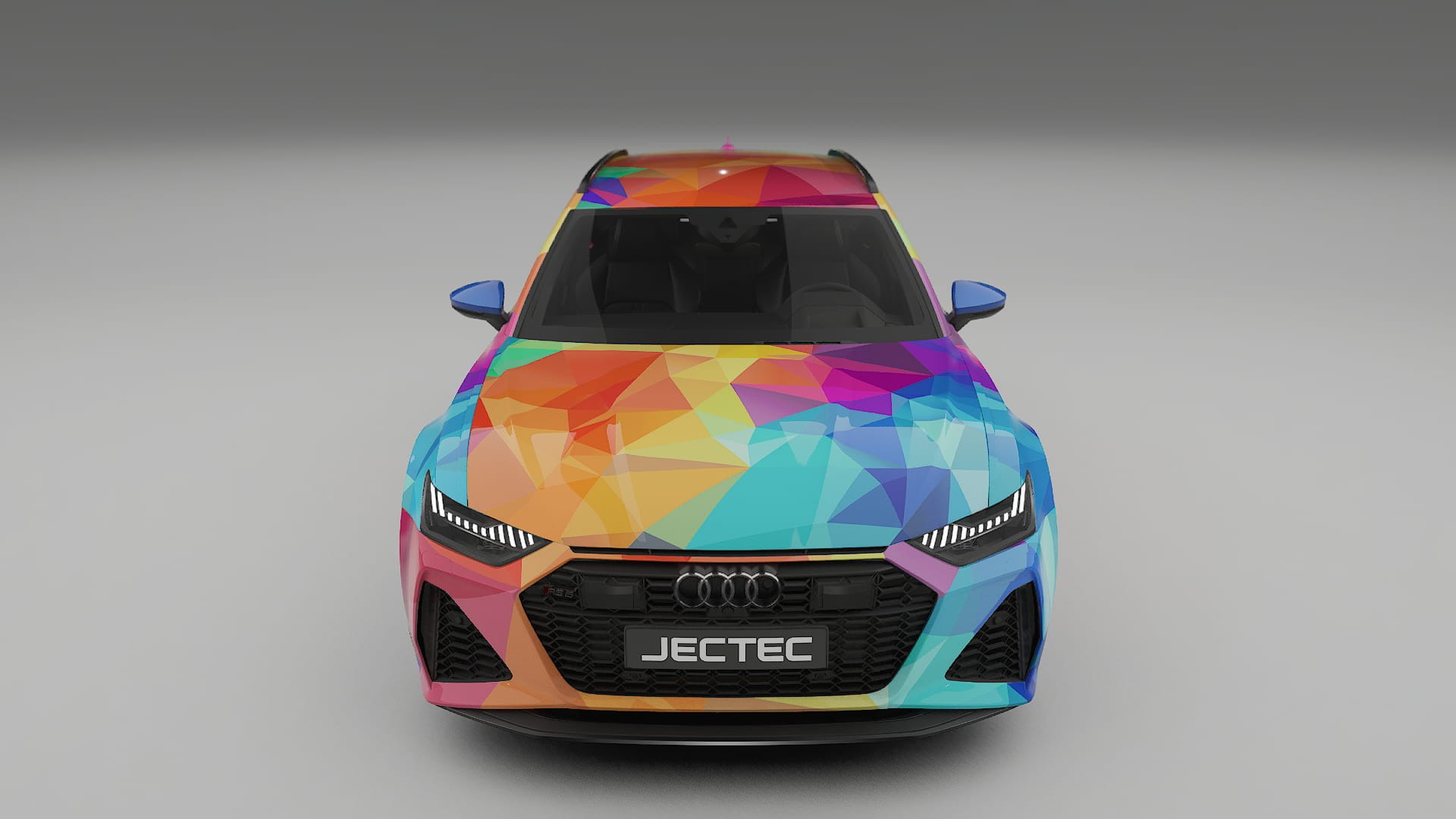 Audi RS6 Avant C8 facelift VECTOR VIBE – Designový Wrap PPF Fólie na auto - tisknutelný polyuretan