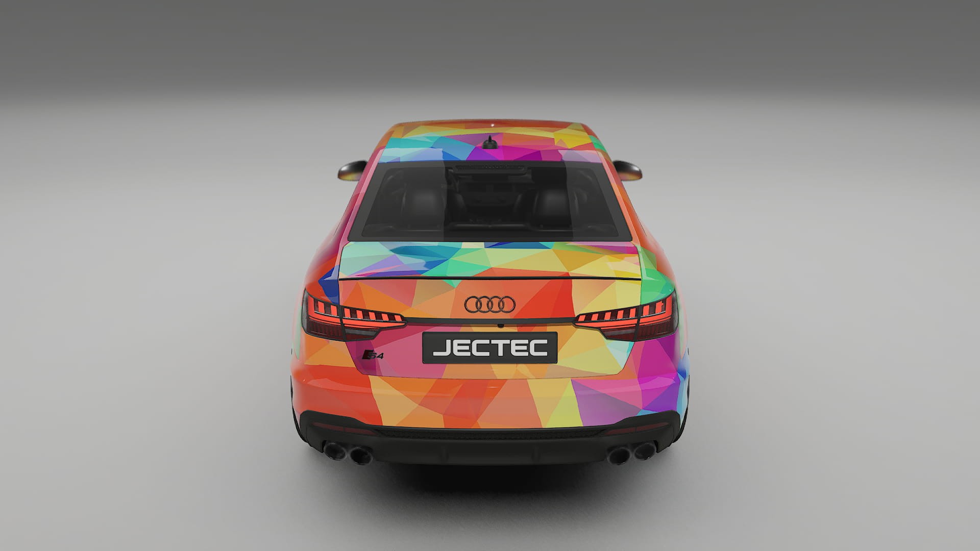 Audi S4 Sedan B9 facelift VECTOR VIBE – Designový Wrap PPF Fólie na auto - tisknutelný polyuretan