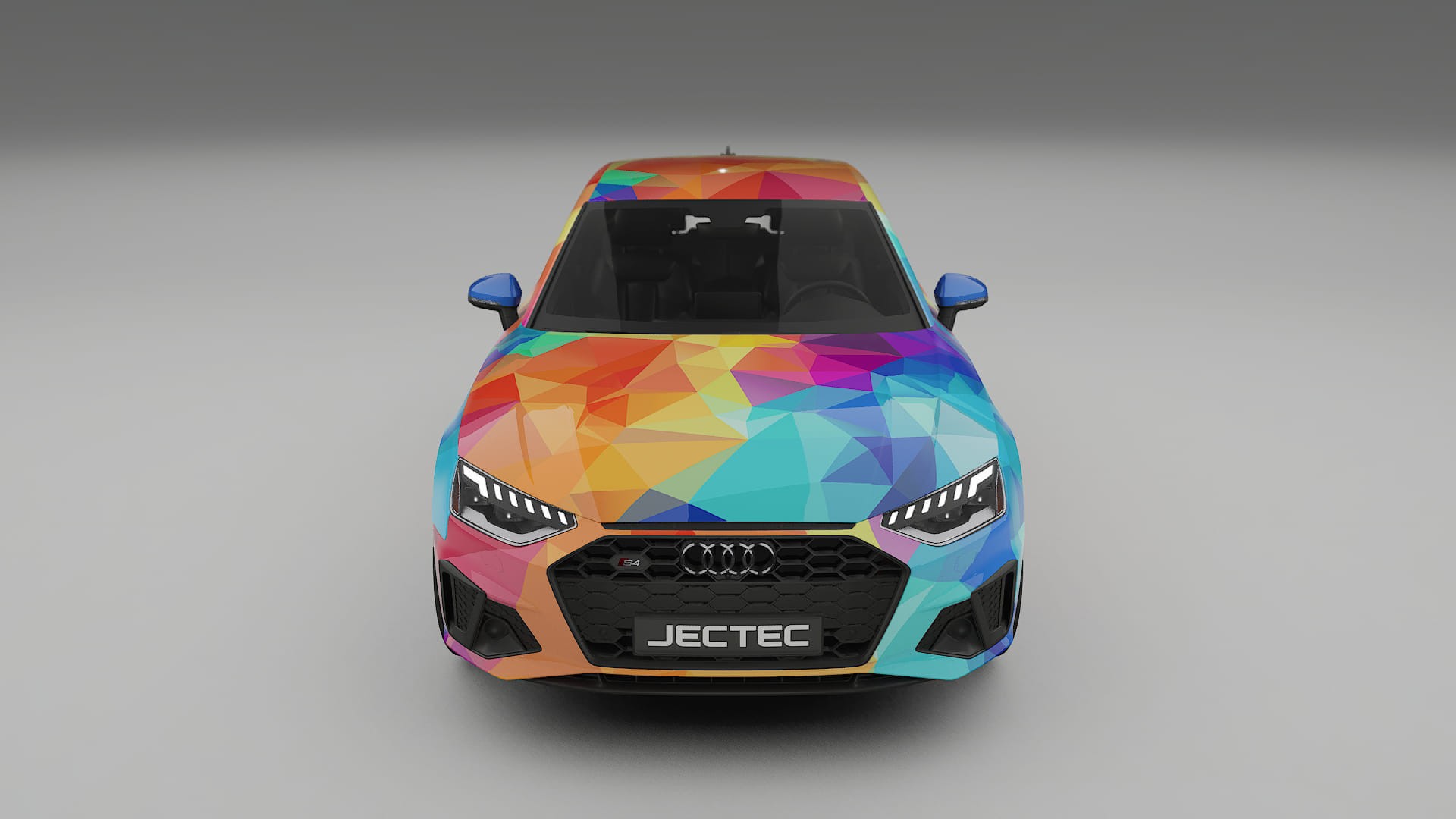 Audi S4 Sedan B9 facelift VECTOR VIBE – Designový Wrap PPF Fólie na auto - tisknutelný polyuretan