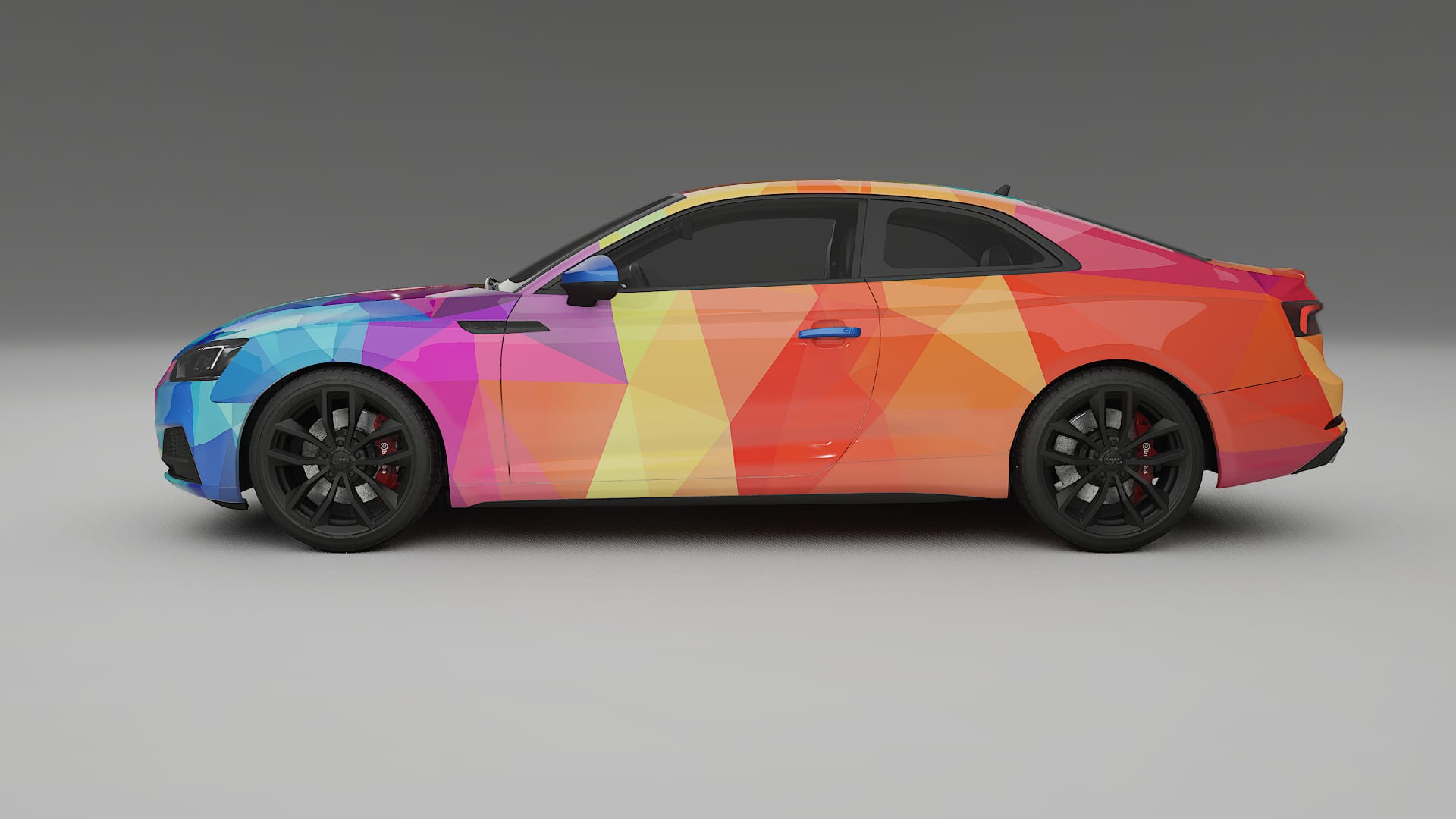 Audi S5 B9 prefacelift VECTOR VIBE – Designový Wrap PPF Fólie na auto - tisknutelný polyuretan