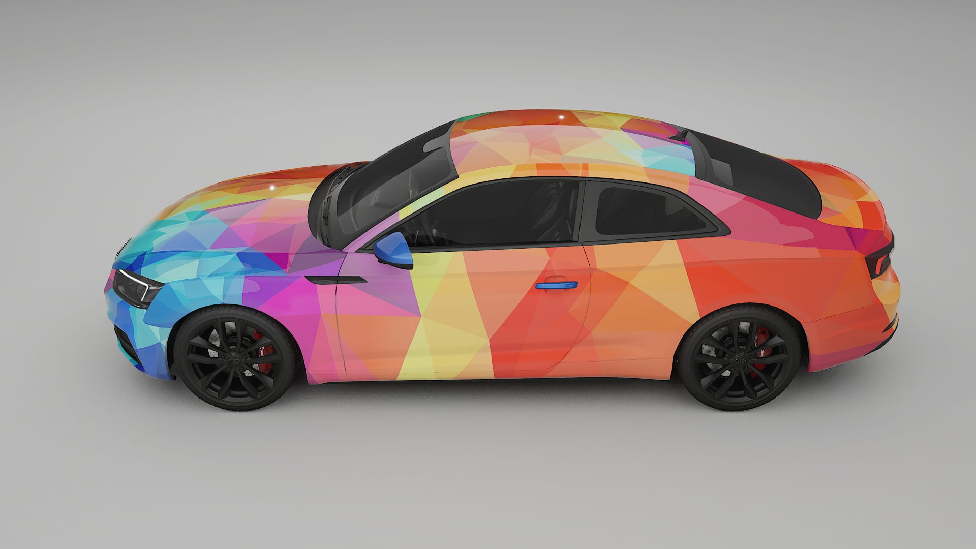 Audi S5 B9 prefacelift VECTOR VIBE – Designový Wrap PPF Fólie na auto - tisknutelný polyuretan