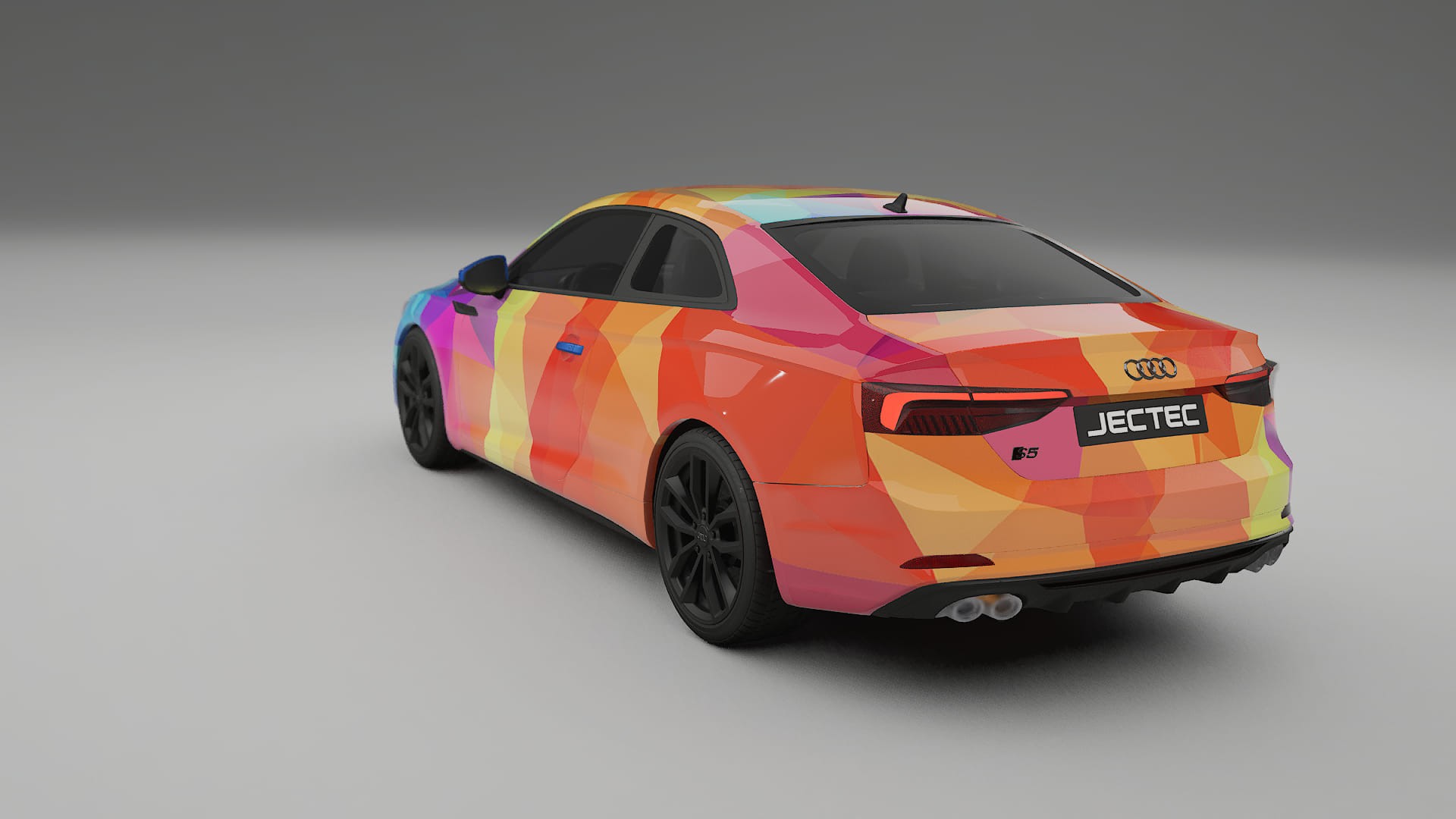 Audi S5 B9 prefacelift VECTOR VIBE – Designový Wrap PPF Fólie na auto - tisknutelný polyuretan