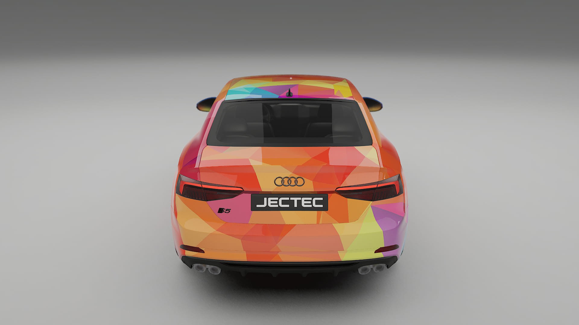 Audi S5 B9 prefacelift VECTOR VIBE – Designový Wrap PPF Fólie na auto - tisknutelný polyuretan