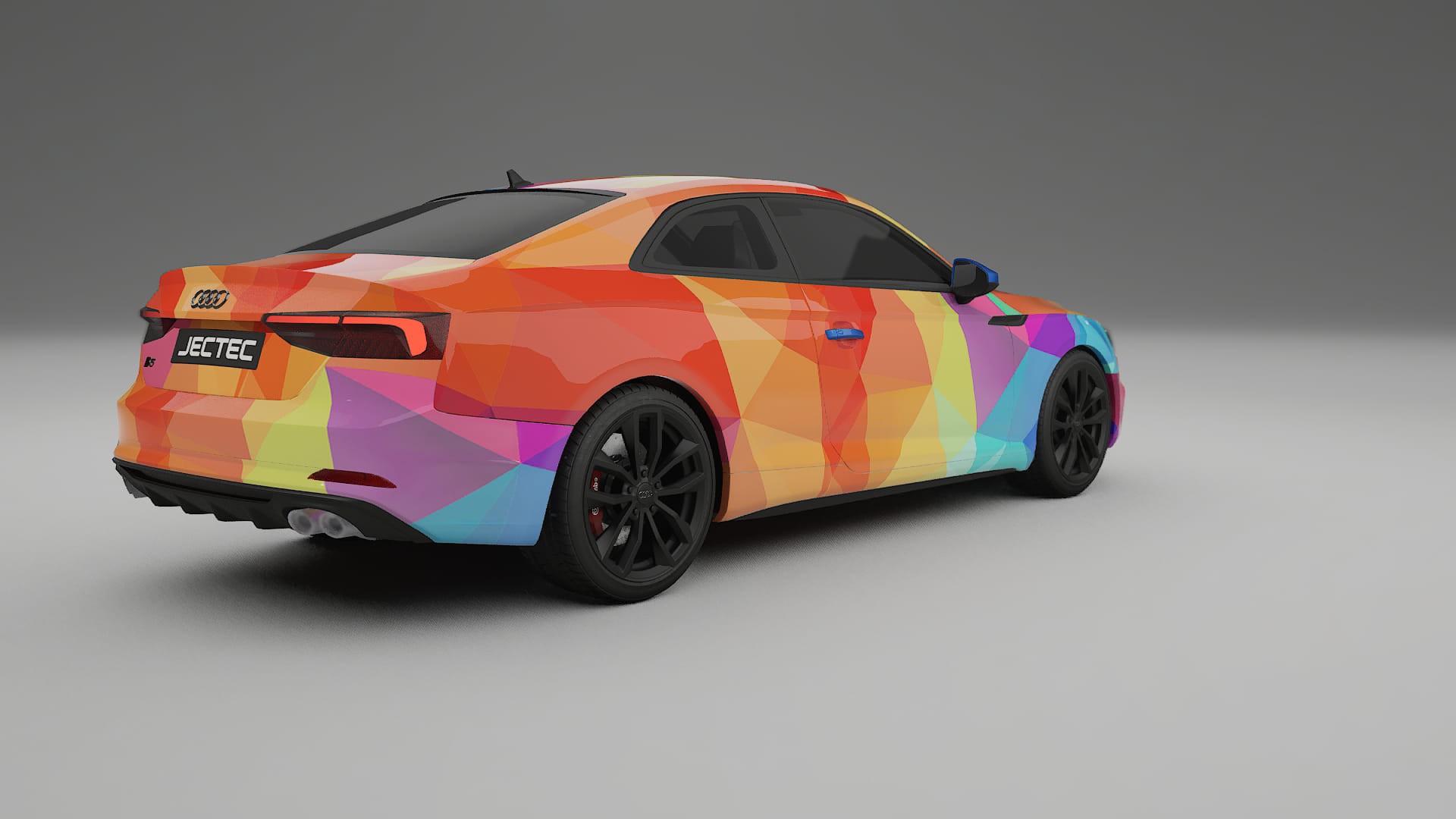 Audi S5 B9 prefacelift VECTOR VIBE – Designový Wrap PPF Fólie na auto - tisknutelný polyuretan