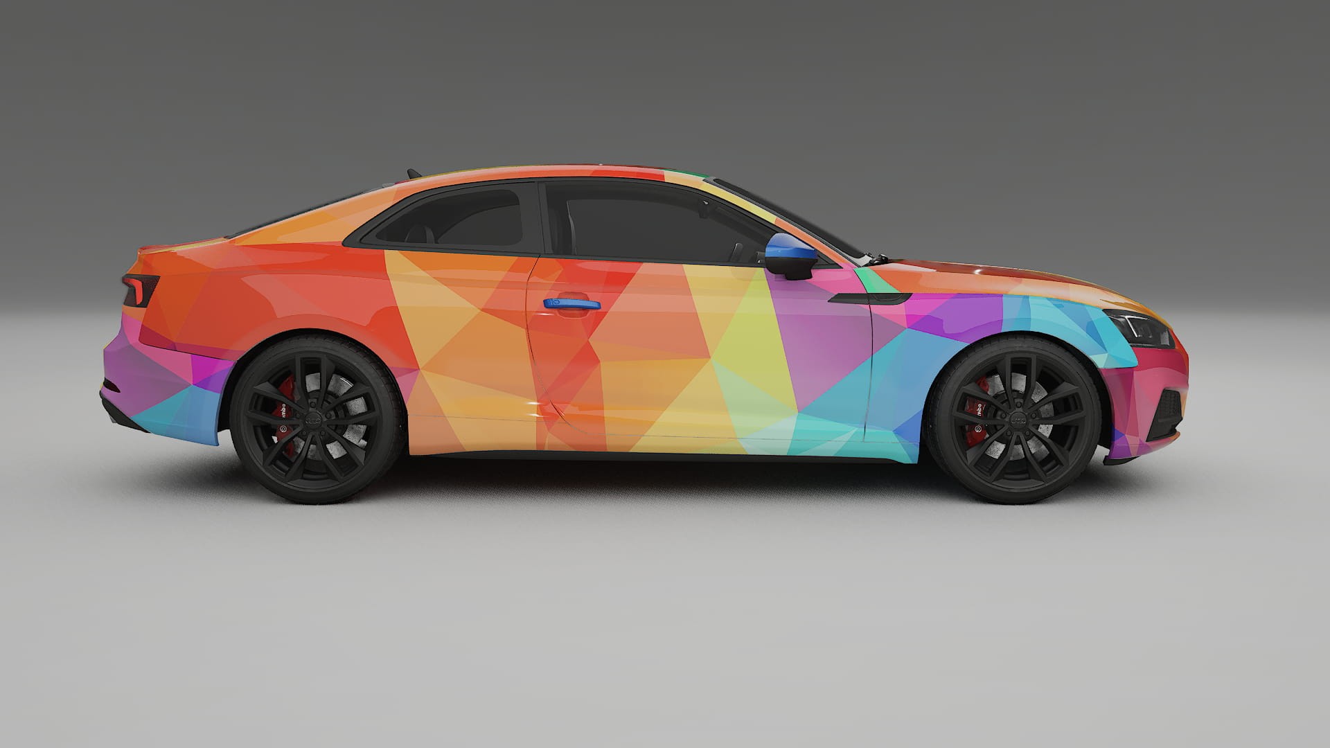Audi S5 B9 prefacelift VECTOR VIBE – Designový Wrap PPF Fólie na auto - tisknutelný polyuretan