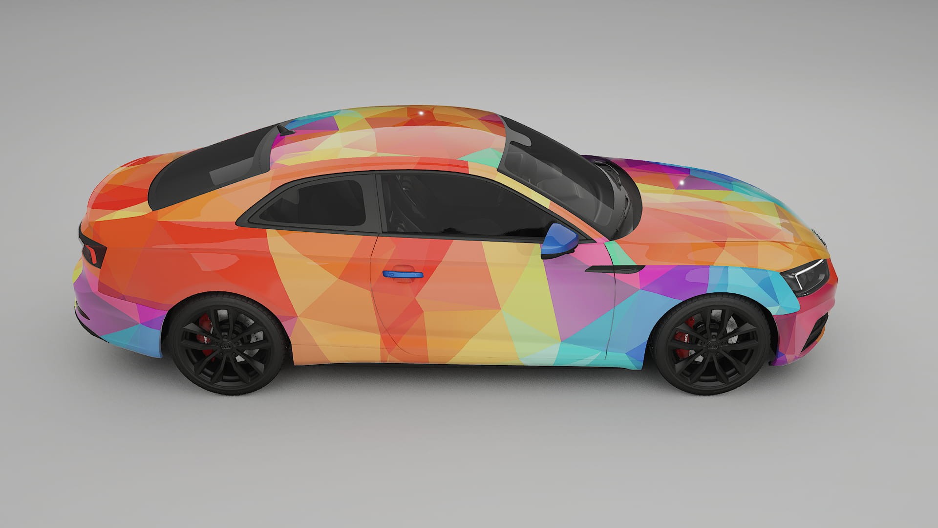 Audi S5 B9 prefacelift VECTOR VIBE – Designový Wrap PPF Fólie na auto - tisknutelný polyuretan